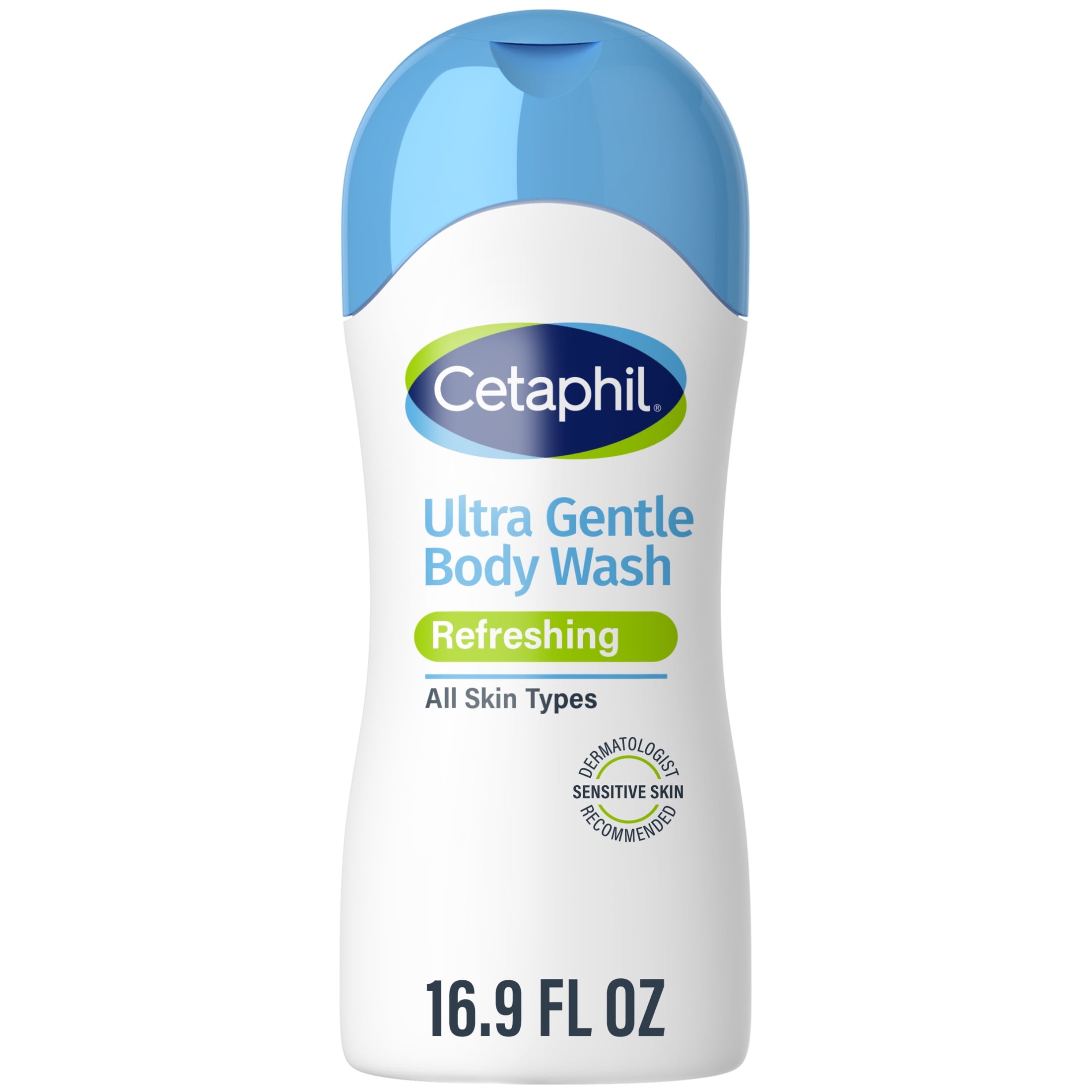 Cetaphil Ultra Gentle Refreshing Body Wash, Refreshing Scent For Dry to Normal, Sensitive Skin, 16.9 fl oz