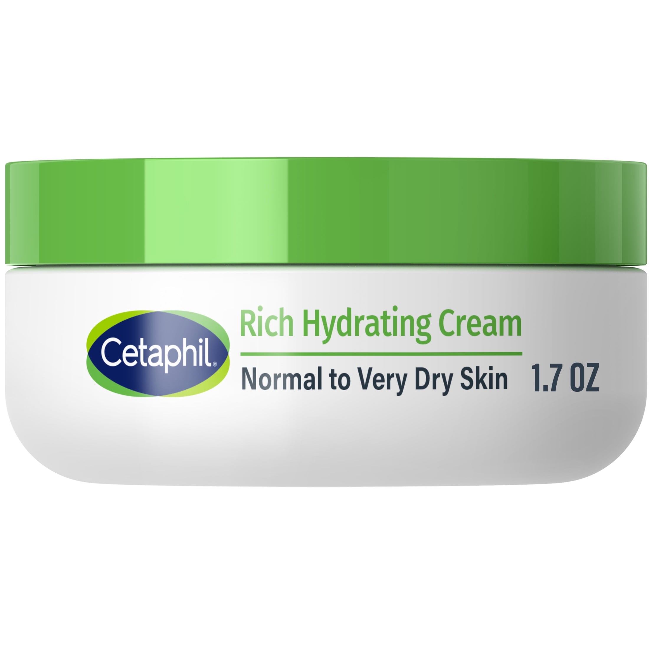 Cetaphil Rich Hydrating Face Cream Travel Size Moisturizer for Dry to Normal Skin with Hyaluronic Acid, 1.7 fl oz