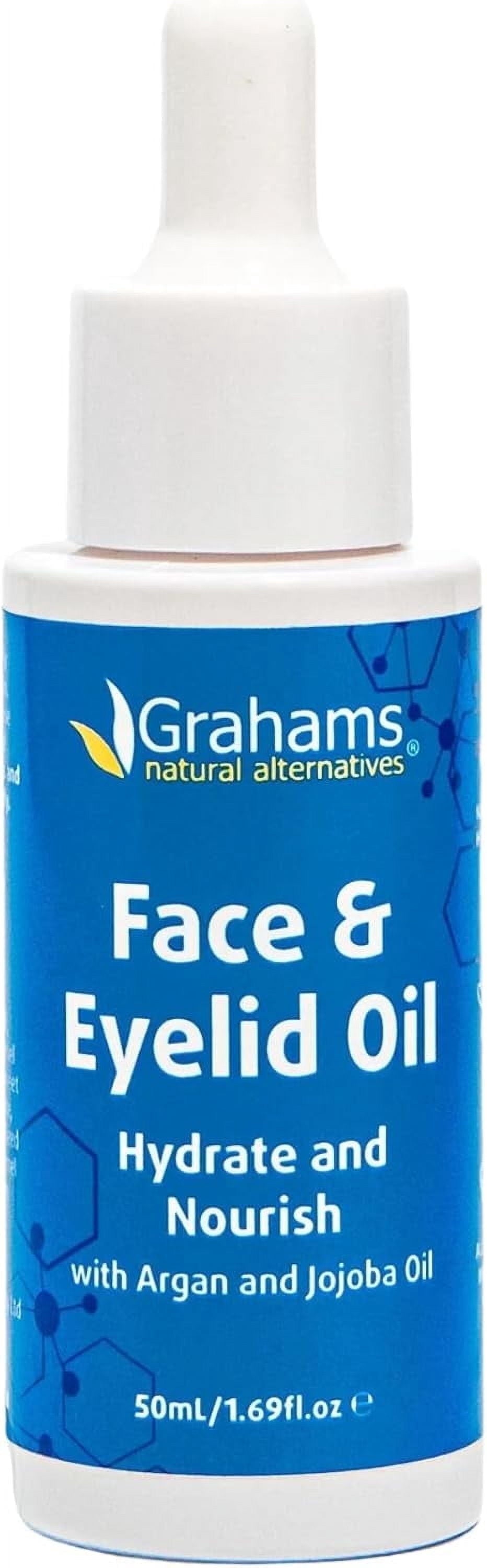 Grahams Natural Face & Eyelid Oil - Hydrating & Nourishing Relief for Eczema-Prone Skin & Dermatitis (1 x 50ml)