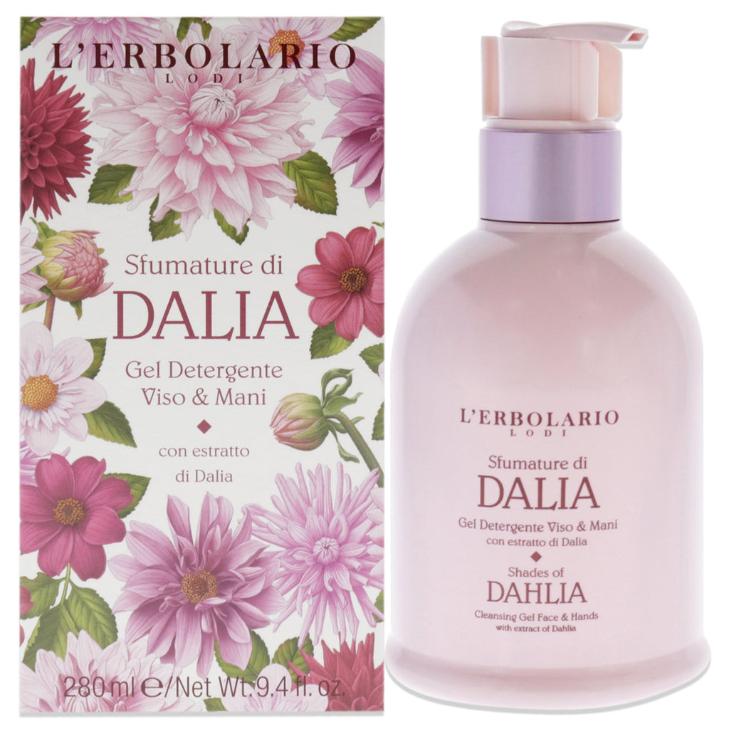 L'Erbolario Shades of Dahlia Cleansing Gel, Skin Cleanser, 9.4 oz