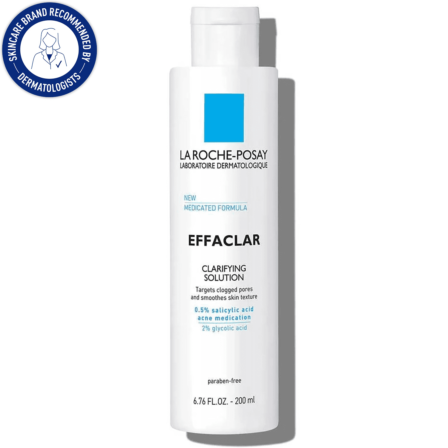 La Roche-Posay Effaclar Clarifying Solution Acne Toner with Salycilic Acid for Oily Skin, 6.76 fl oz