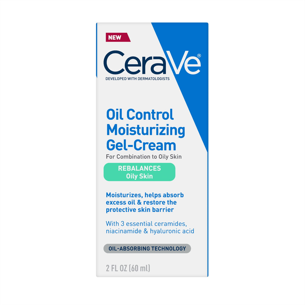CeraVe Moisturizer Oil Control Gel-Cream Face for Oily Skin with Ceramides 3 fl oz