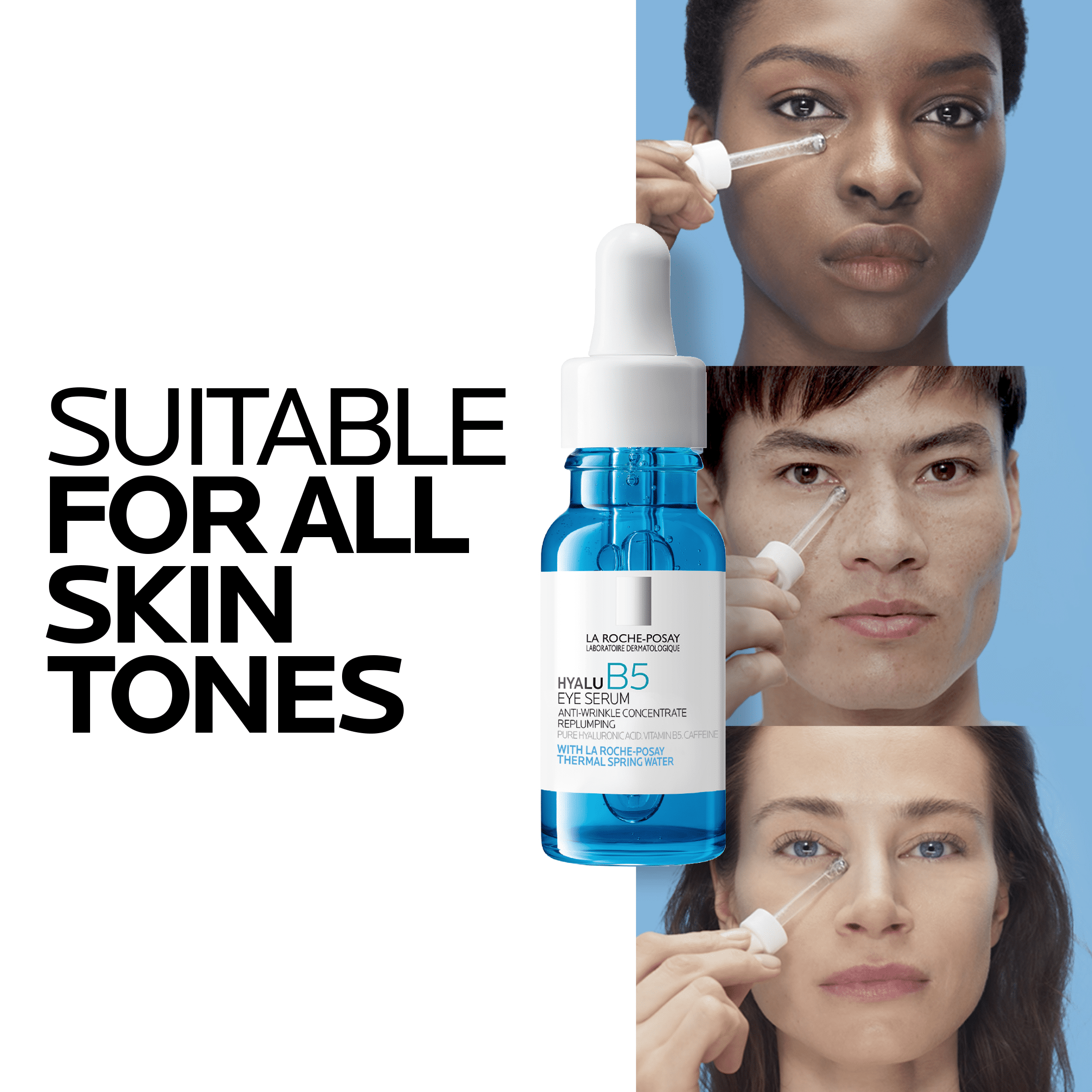 La Roche-Posay Hyalu B5 Anti-Aging Eye Serum with Hyaluronic Acid for Dark Circles and Puffiness, 0.5 fl oz