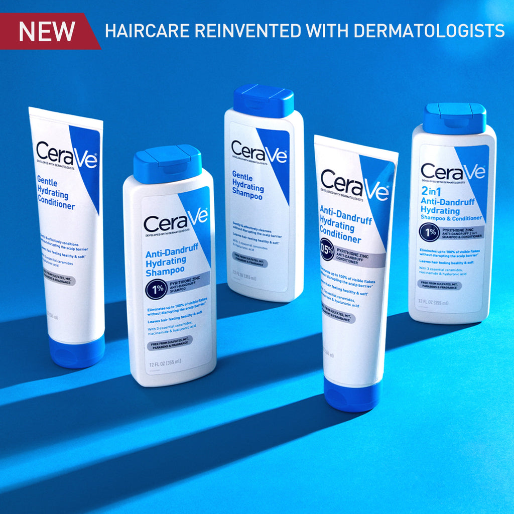 CeraVe Hydrating Anti-Dandruff Shampoo for Flakey Itchy Scalp 19 fl oz