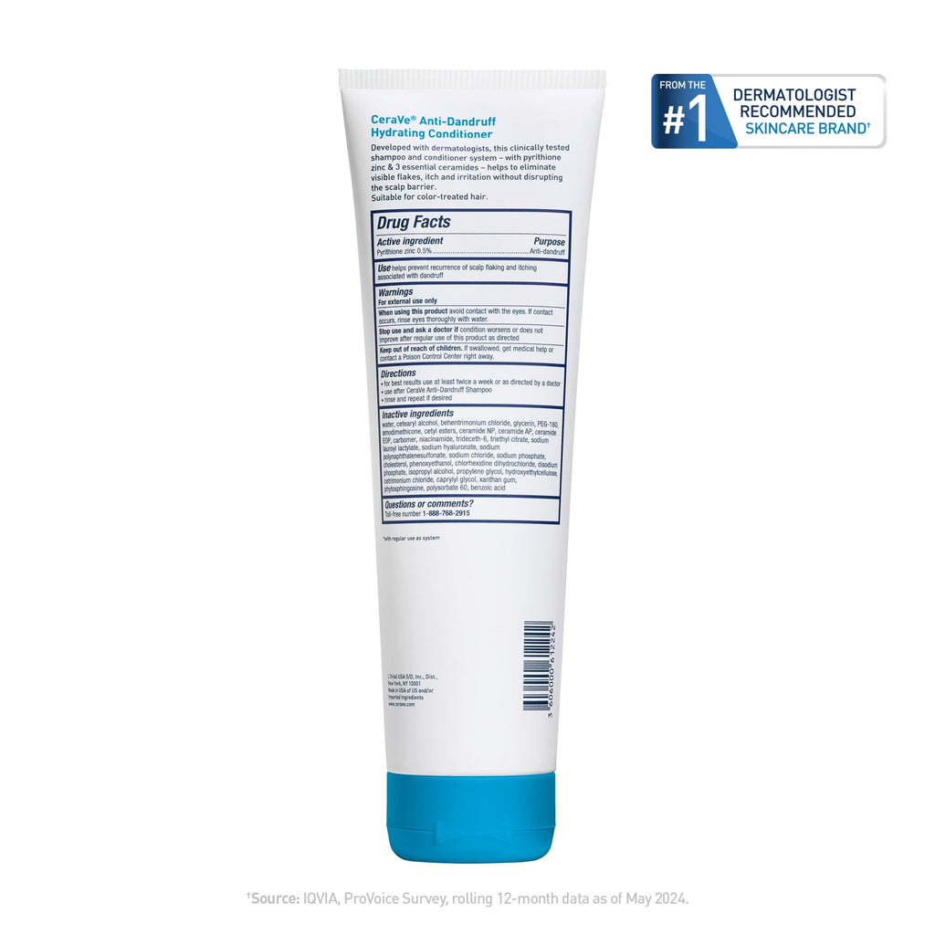 CeraVe Hydrating Anti-Dandruff Conditioner for Flakey Itchy Scalp 9 fl oz