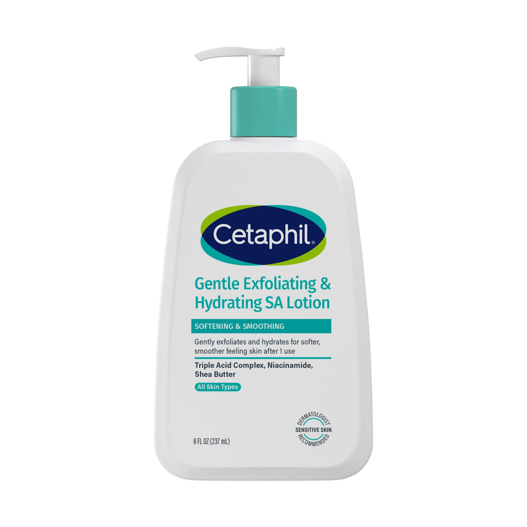 CETAPHIL Gentle Exfoliating SA Face Lotion, Lightweight Moisturizer with Salicylic Acid, 8 fl oz