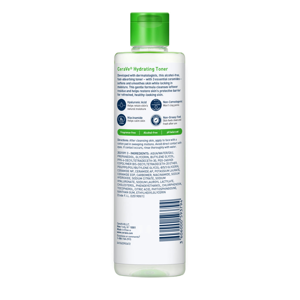 PR CeraVe Hydrating Facial Toner, Alcohol Free Toner for Normal to Dry Skin 6.8 fl oz