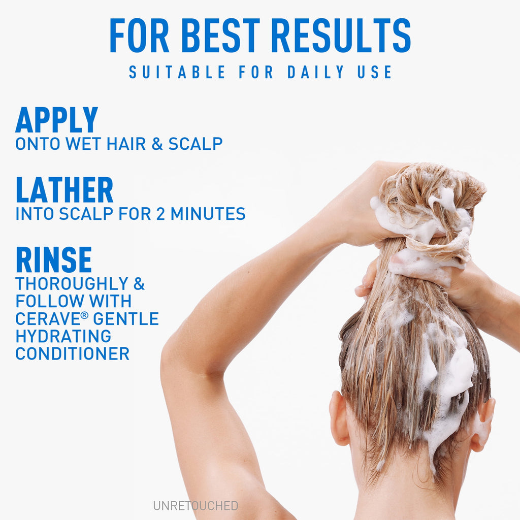 CeraVe Gentle Hydrating Shampoo for Normal to Dry Scalp & Hair 12 fl oz