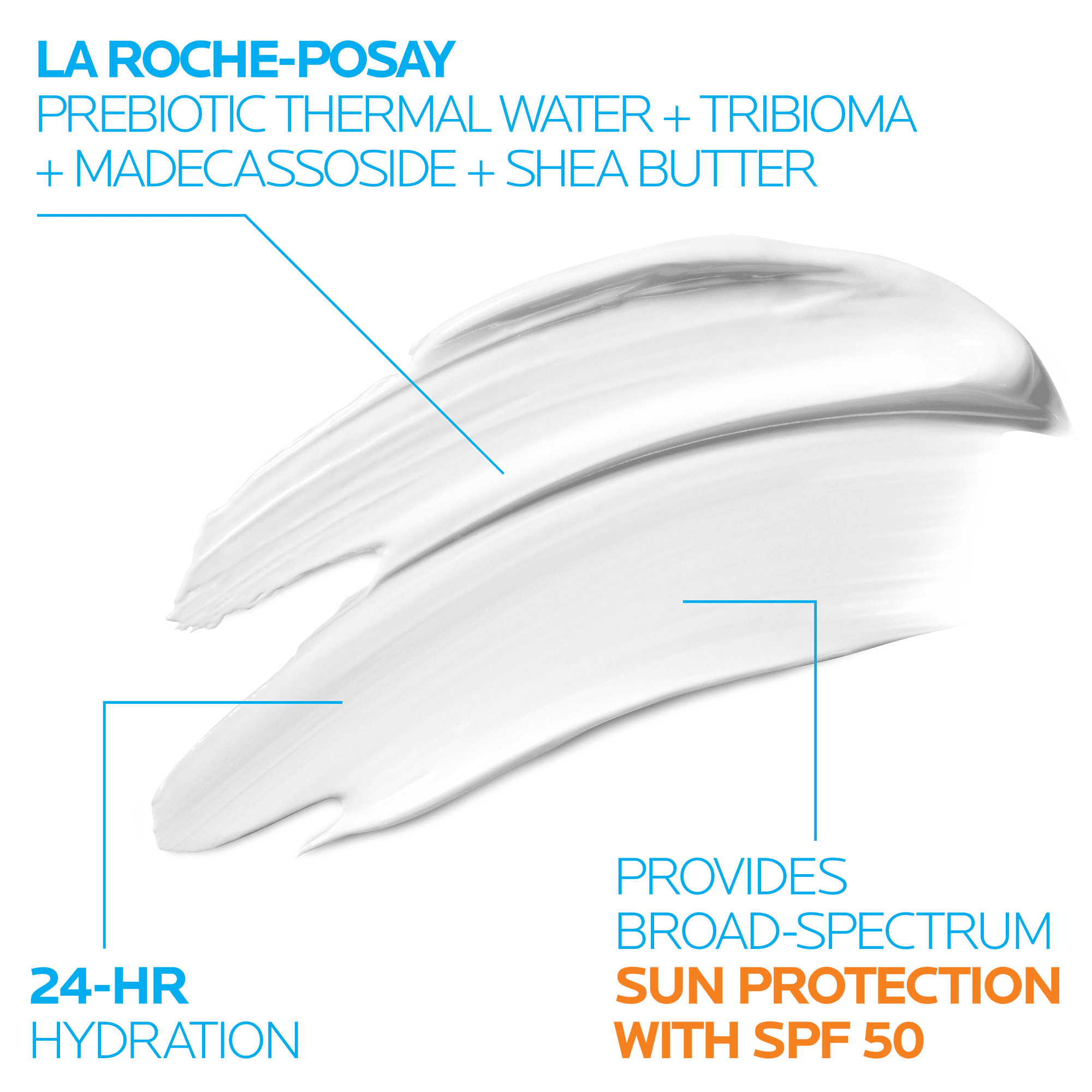 La Roche-Posay Cicaplast Balm B5 UV SPF 50 Face and Body Sunscreen Moisturizer for Sensitive Skin, 1.35 fl oz