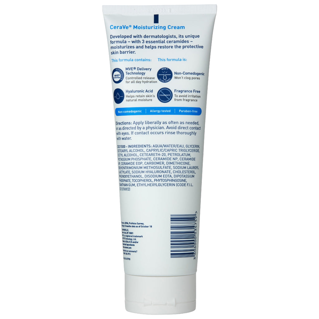 CeraVe Moisturizing Cream for Face and Body, Moisturizer for Normal to Dry SKin, 8 oz.