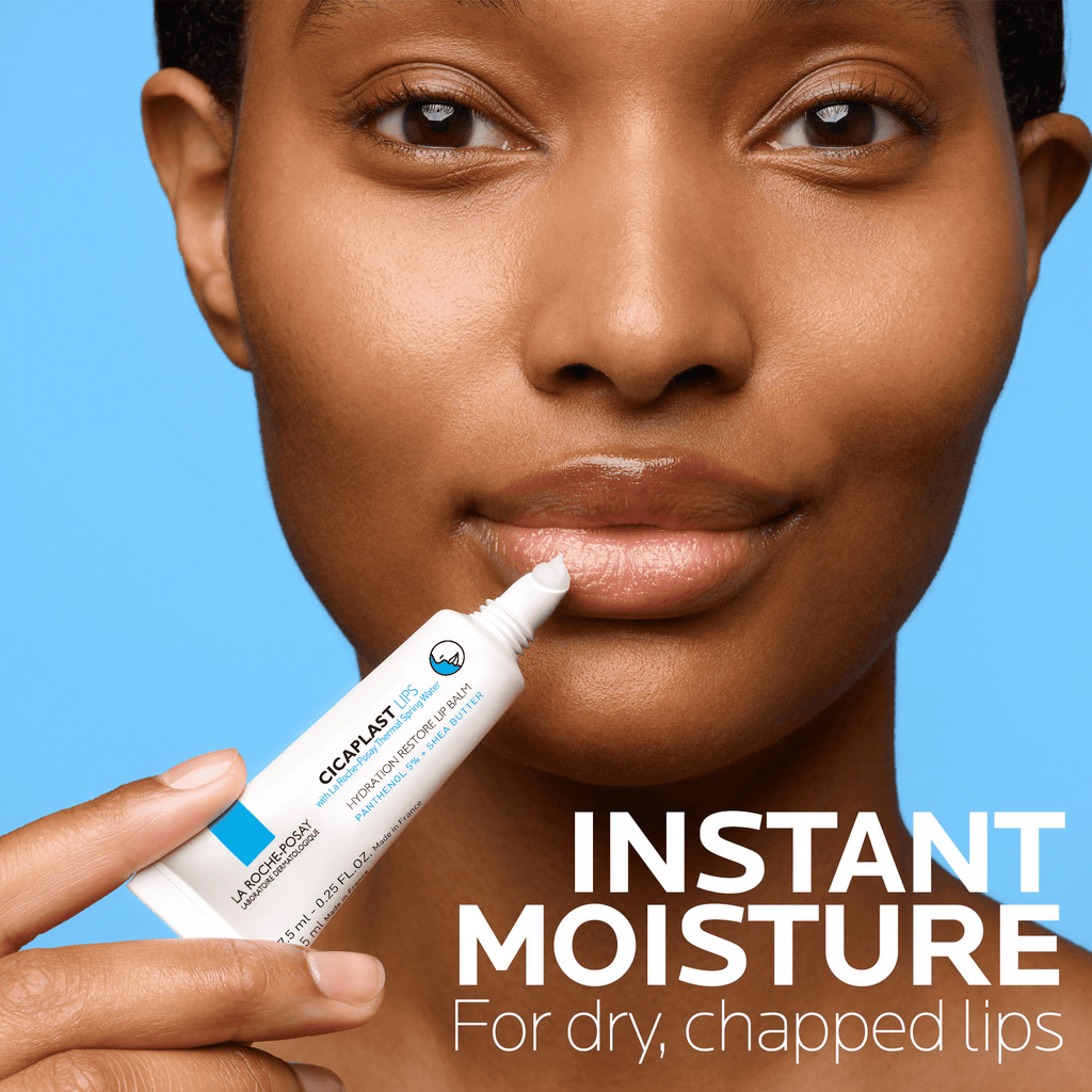 La Roche-Posay Cicaplast Hydration Restore Lip Balm, Fragrance-Free for Dry Lips, 0.25 fl oz