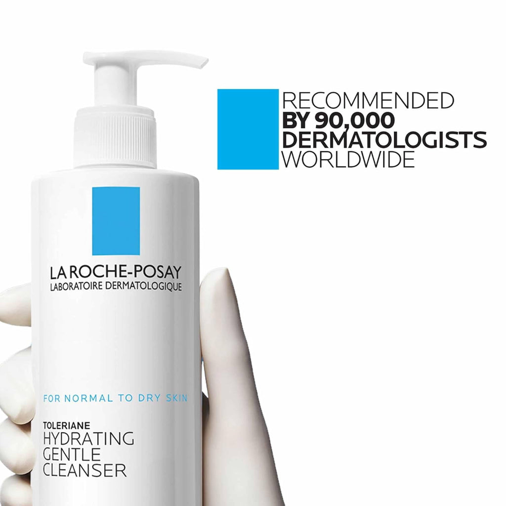 La Roche-Posay Toleriane Hydrating Gentle Face Cleanser, Daily Face Wash for Dry Sensitive Skin, 13.52 fl oz