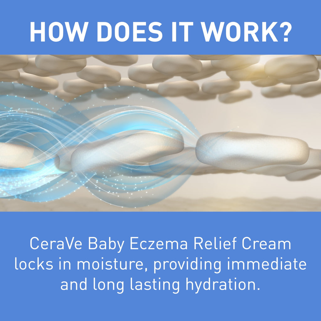 CeraVe Baby Eczema Relief Cream with 1% Colloidal Oatmeal to Soothe & Calm Itchy Skin 5 oz