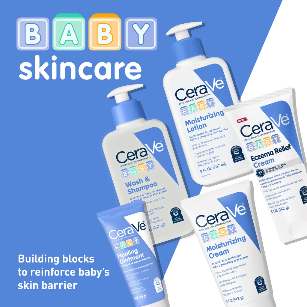 (2 pack) CeraVe Baby Moisturizing Cream 5 oz