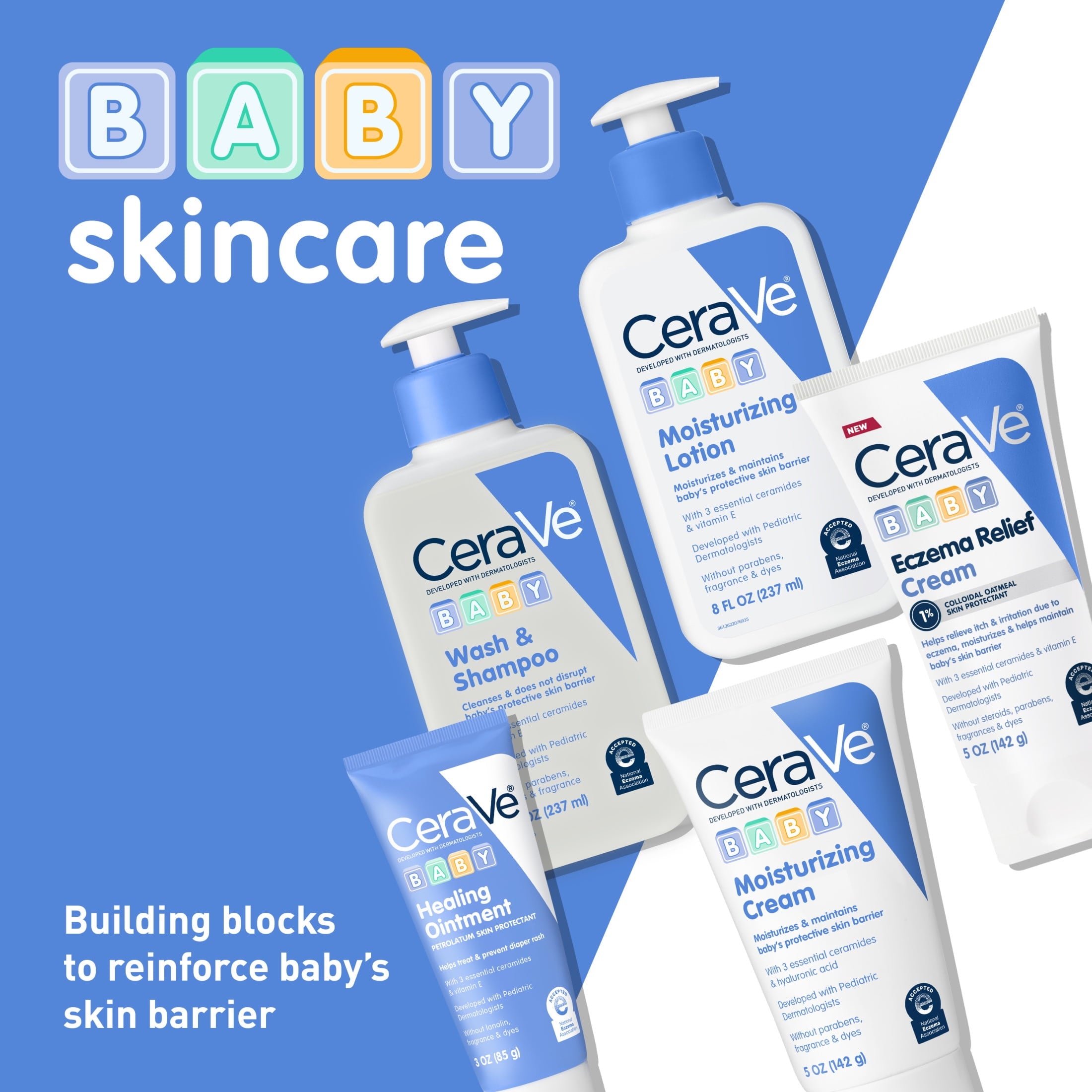 (2 pack) CeraVe Baby Moisturizing Cream 5 oz