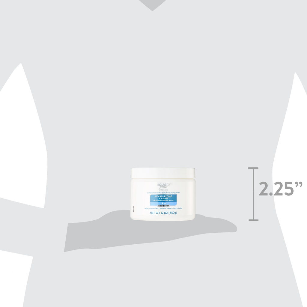 Equate Beauty Hand and Body Moisturizing Cream with Hyaluronic Acid, 12 oz
