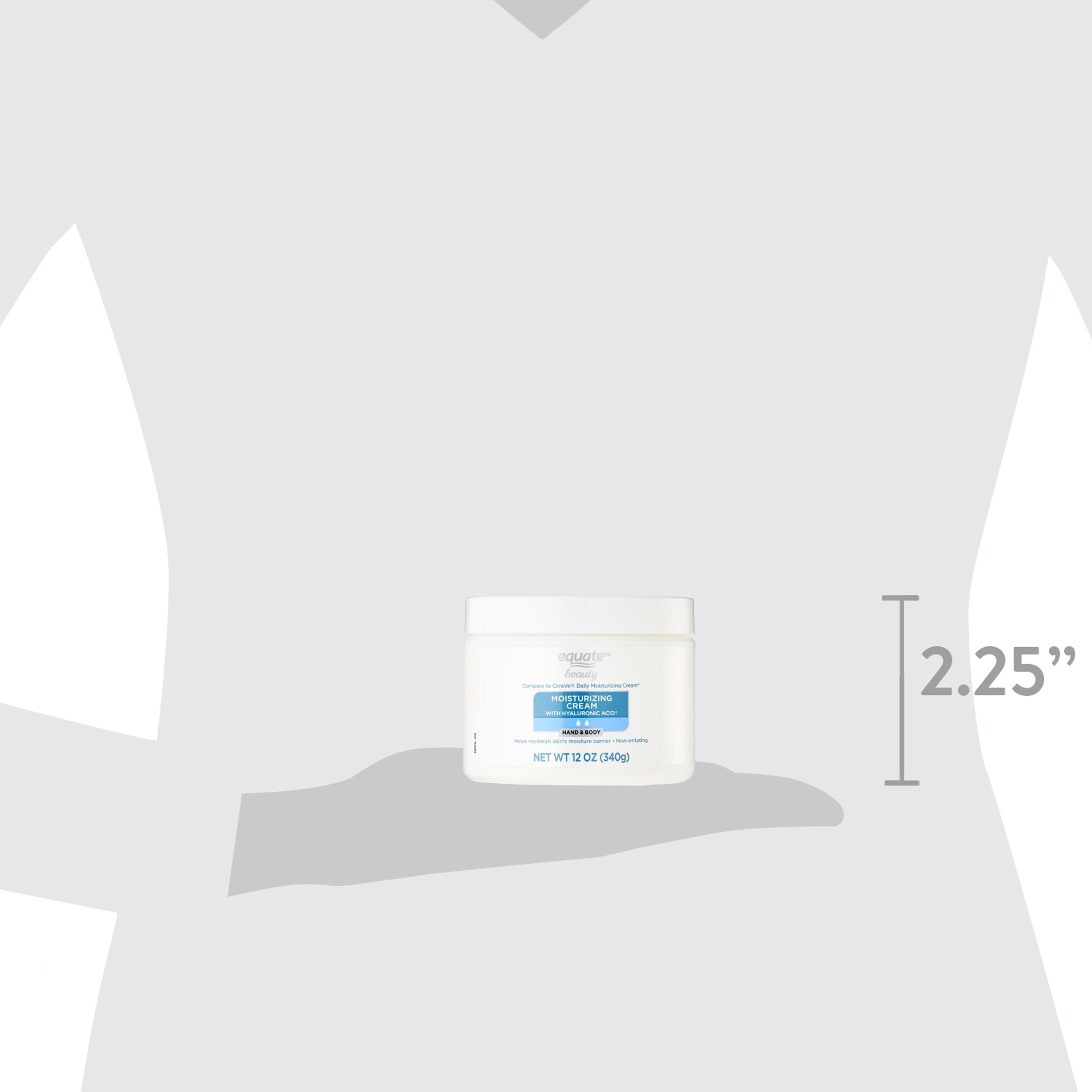 Equate Beauty Hand and Body Moisturizing Cream with Hyaluronic Acid, 12 oz