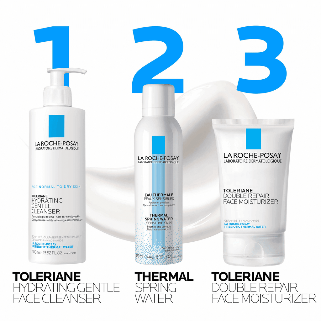 La Roche-Posay Toleriane Double Repair Face Moisturizer for Sensitive Skin, 3.38 fl oz
