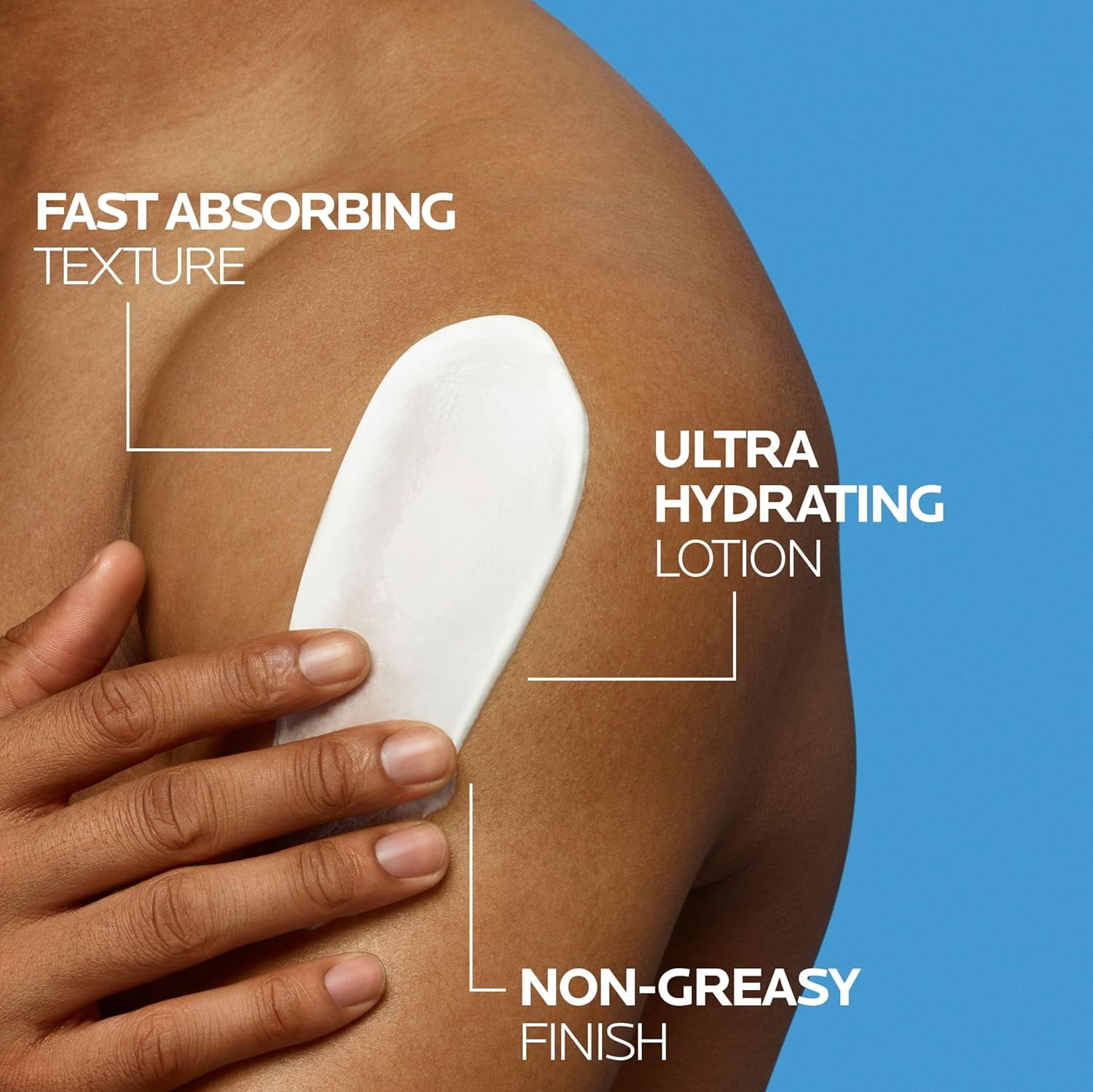 La Roche-Posay Lipikar Urea 10% Roughness Smoothing Body Lotion for Dry Skin, 13.52 fl oz