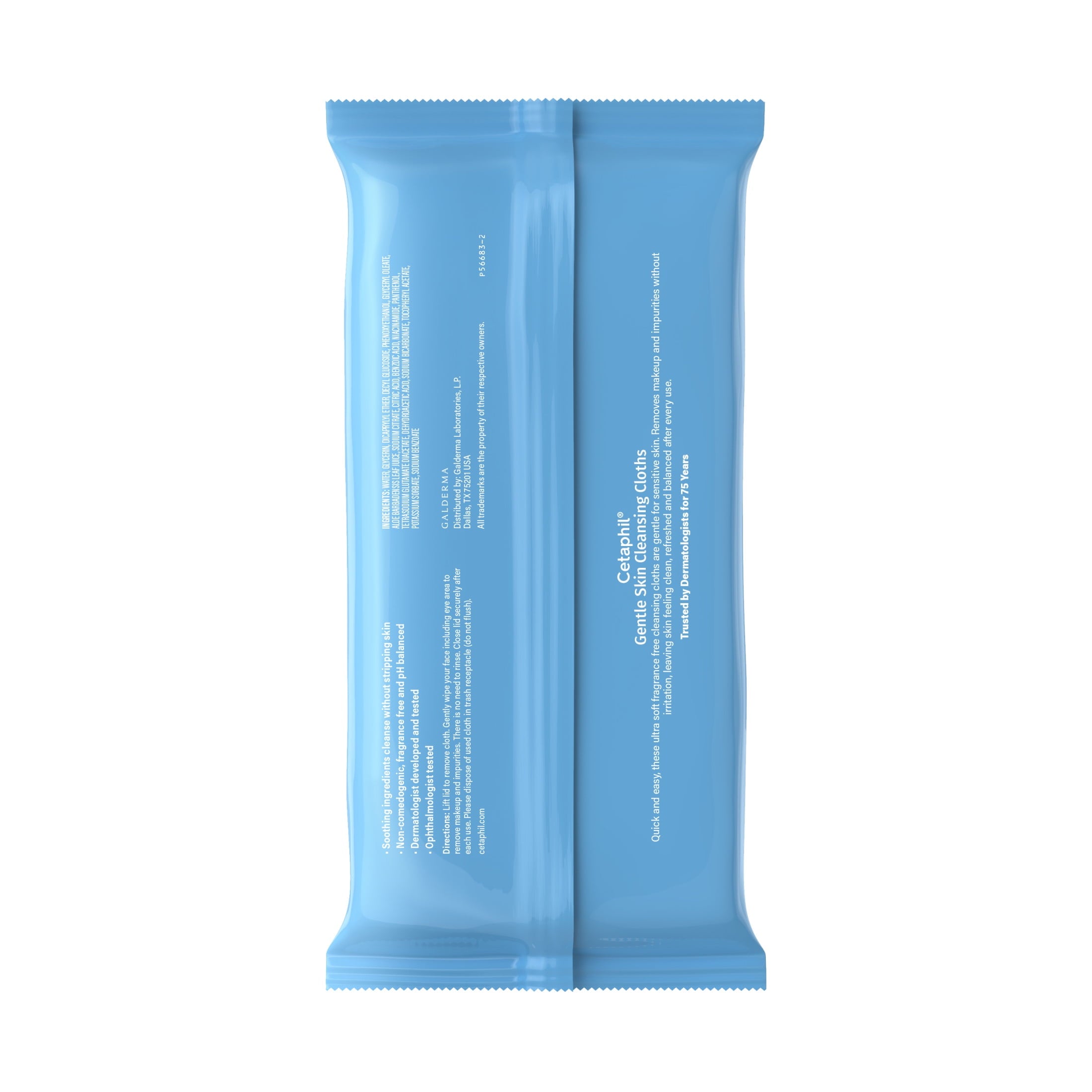 Cetaphil Gentle Skin Cleansing Cloths, 25 ct, Fragrance Free Face and Body Wipes