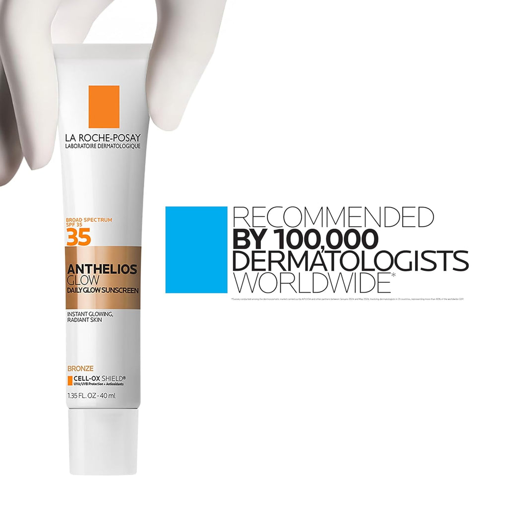 La Roche-Posay Anthelios Glow Face Sunscreen SPF 35 - Bronze, 1.35 fl oz