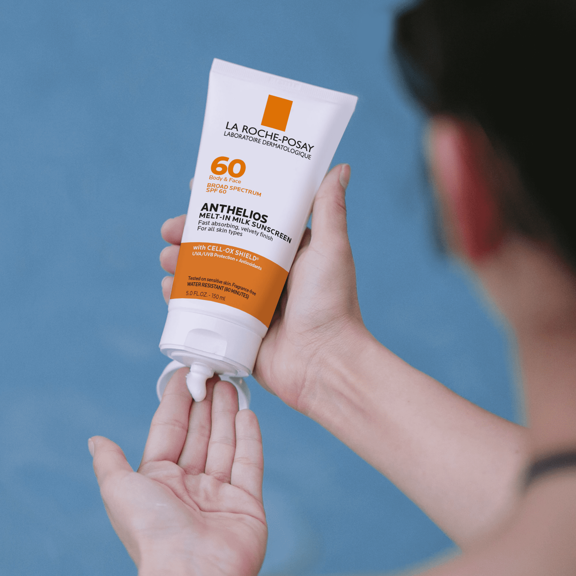 La Roche-Posay Anthelios Melt-In Milk Sunscreen SPF 60 Face and Body for All Skin Types 5.0 fl oz