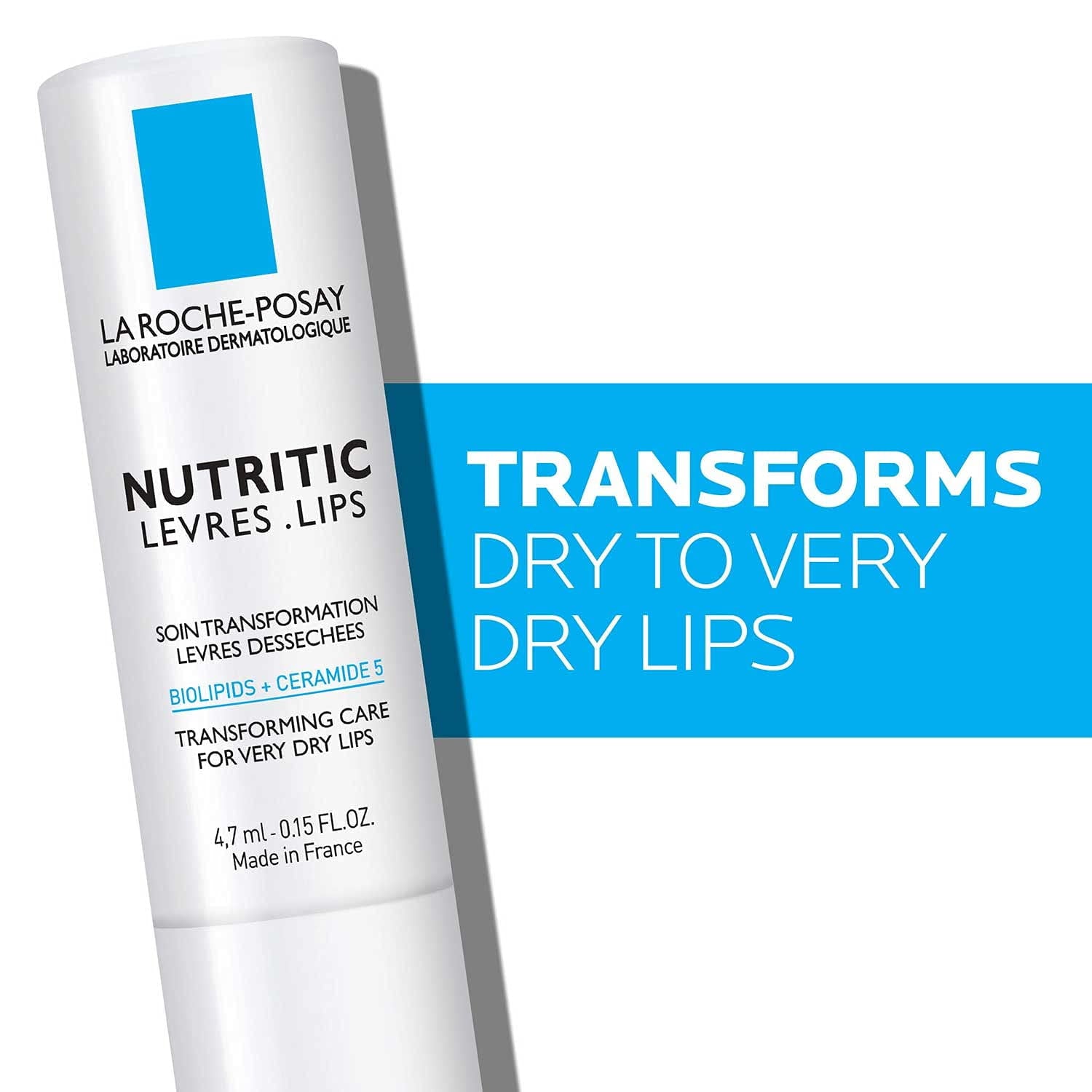 La Roche-Posay Nutritic Lip Balm for Very Dry Lips, 0.15 oz