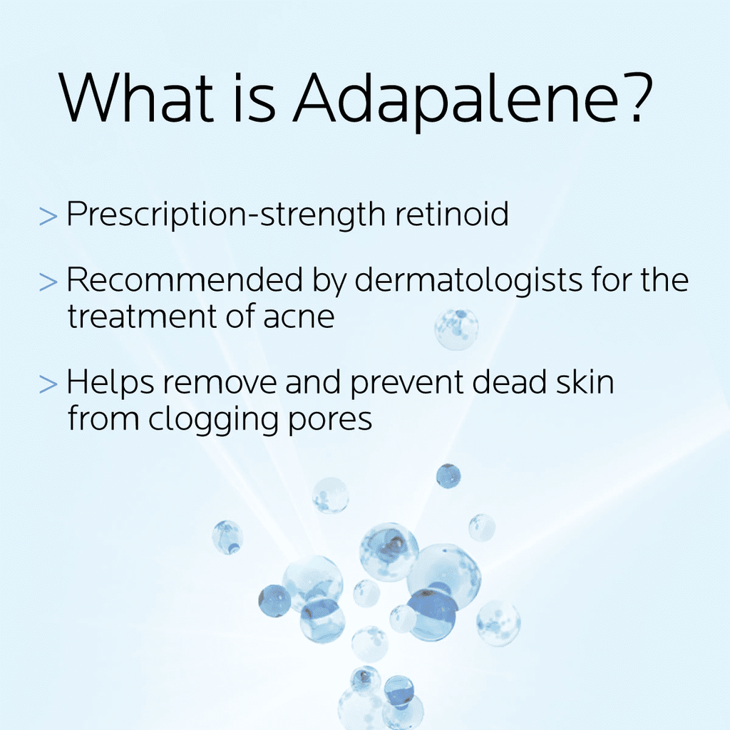 La Roche-Posay Effaclar Adapalene Gel 0.1% Acne Treatment, Retinoid Acne Cream for Oily Skin, 1.6 fl oz