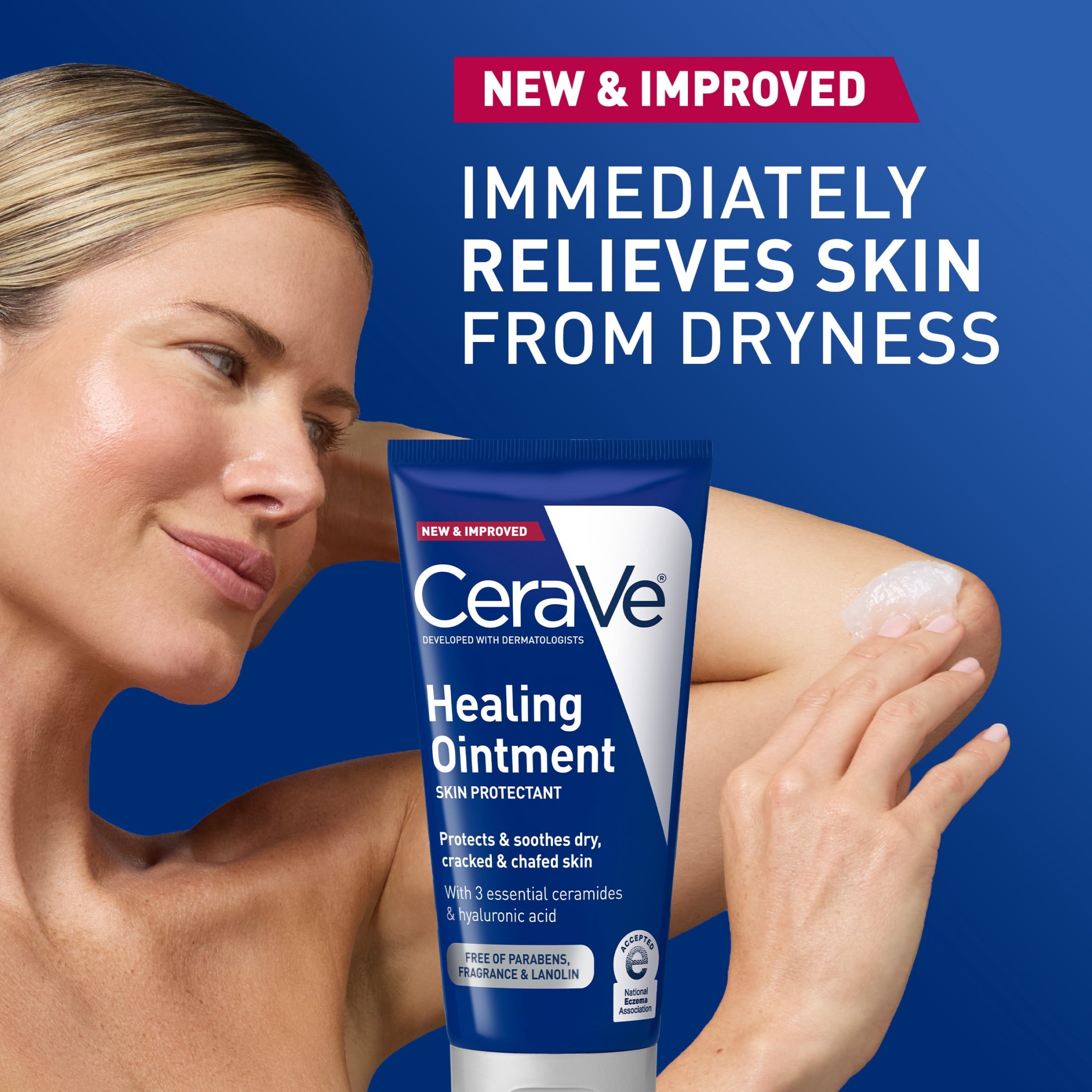 CeraVe Skin Care Healing with Petrolatum for Long-Lasting Dry Cracked Skin Relief Ointment 1.89 oz