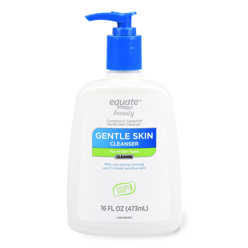 (3 pack) Equate Gentle Skin Cleanser for All Skin Types, 16 fl oz
