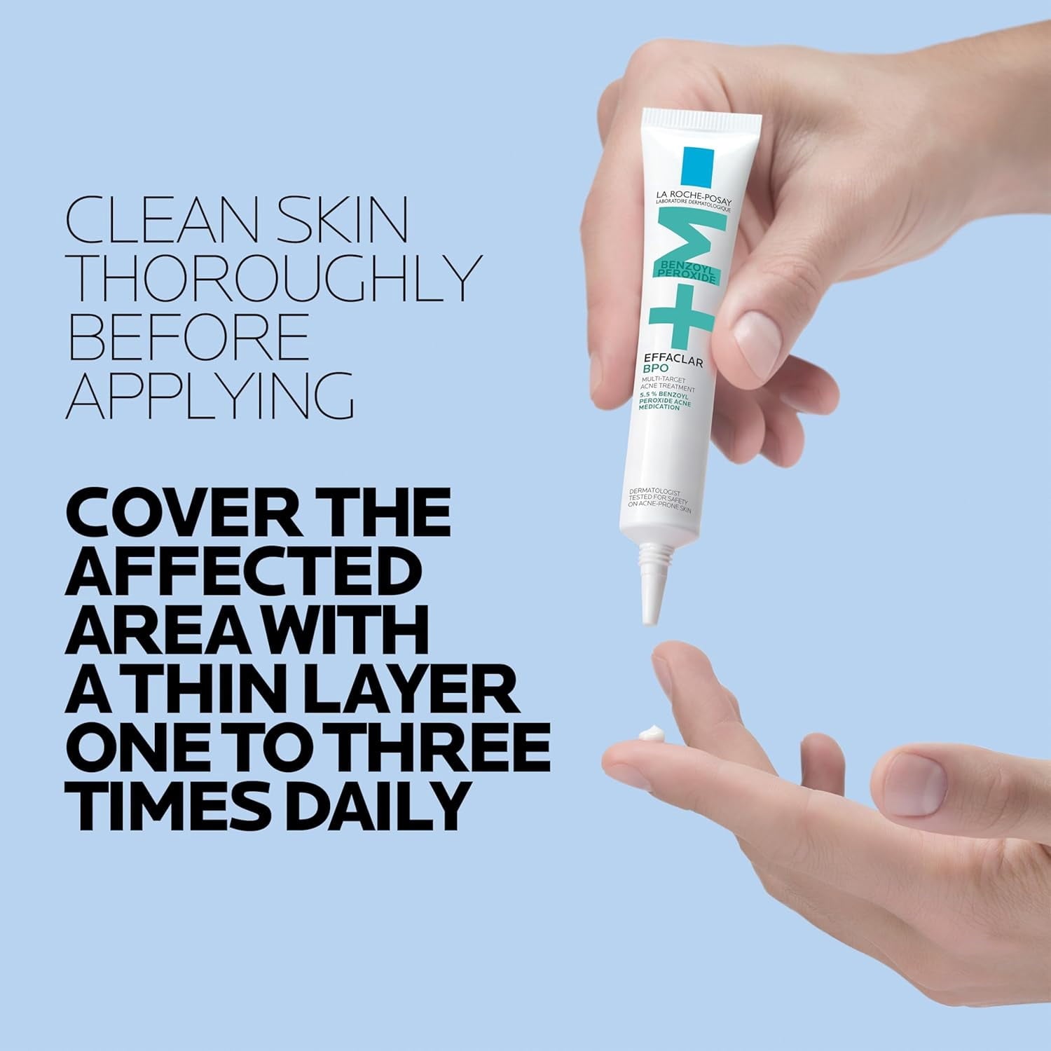 La Roche-Posay Effaclar BPO Multi-Target 5.5% Benzoyl Peroxide Acne Spot Treatment Cream, 0.7 fl oz