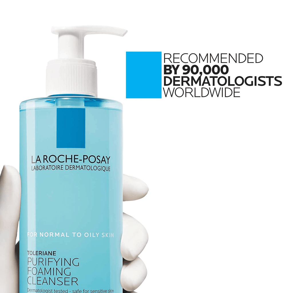 La Roche-Posay Toleriane Purifying Foaming Face Wash for Oily and Normal Skin, Oil-Free Facial Cleanser,13.52 fl oz