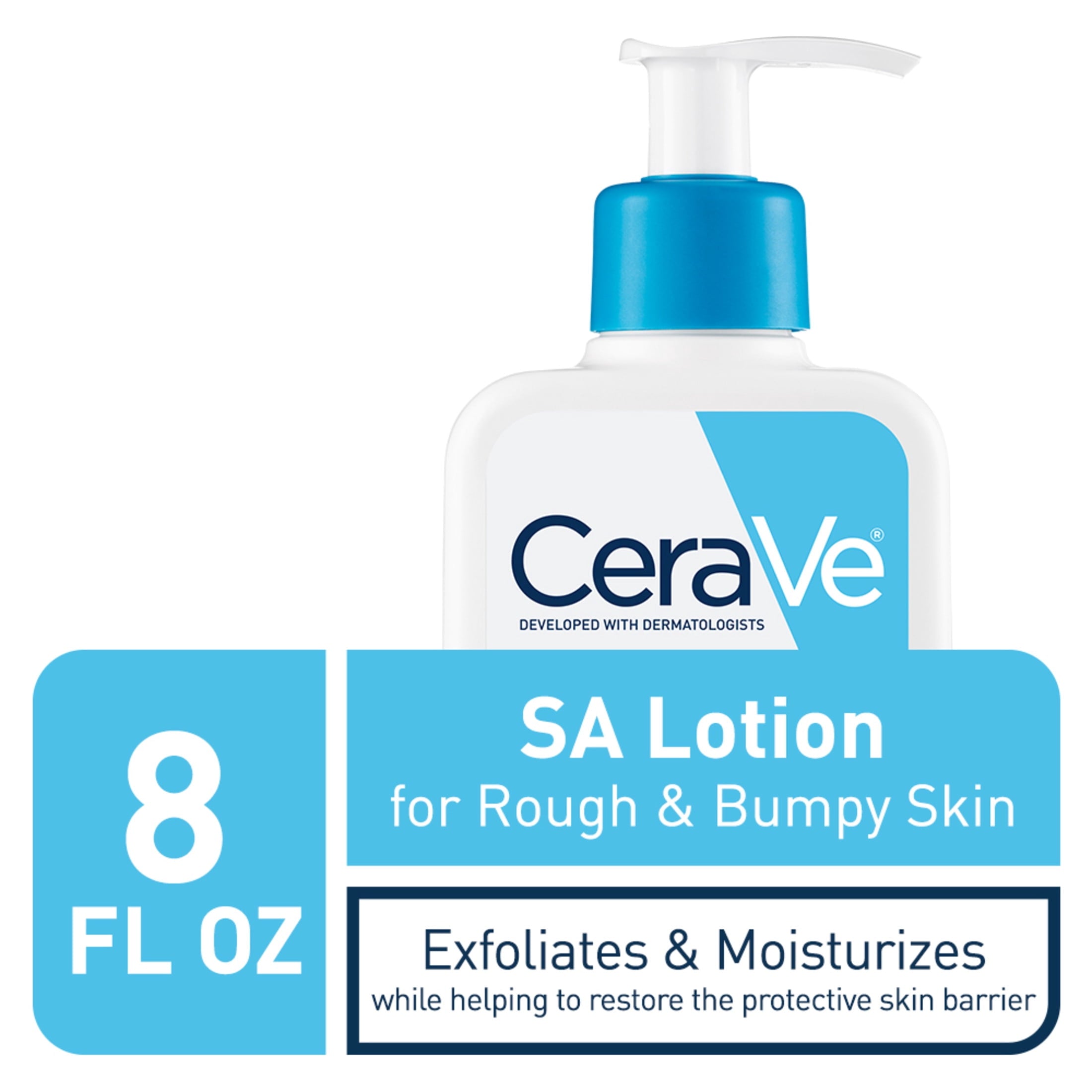 CeraVe Exfoliating SA Lotion with Salicylic Acid for Rough & Bumpy Skin, 8 fl oz
