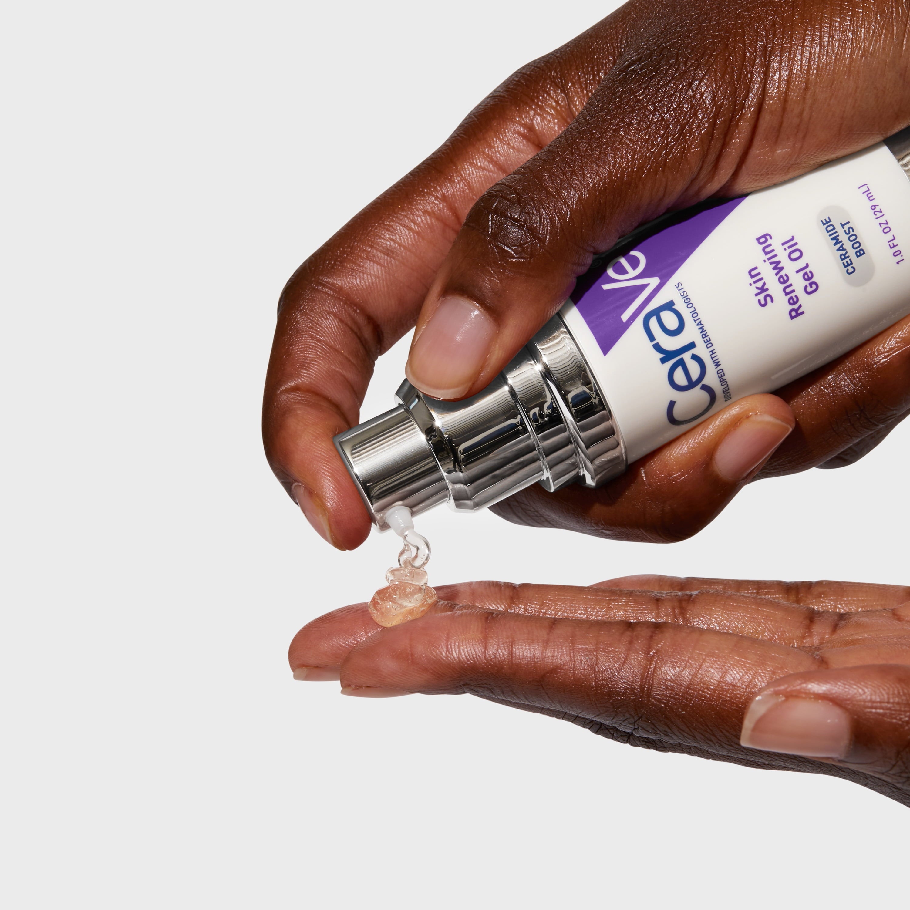 CeraVe Skin Renewing Gel Oil, Hydrating Face Moisturizer for Radiant Skin, 1 fl oz