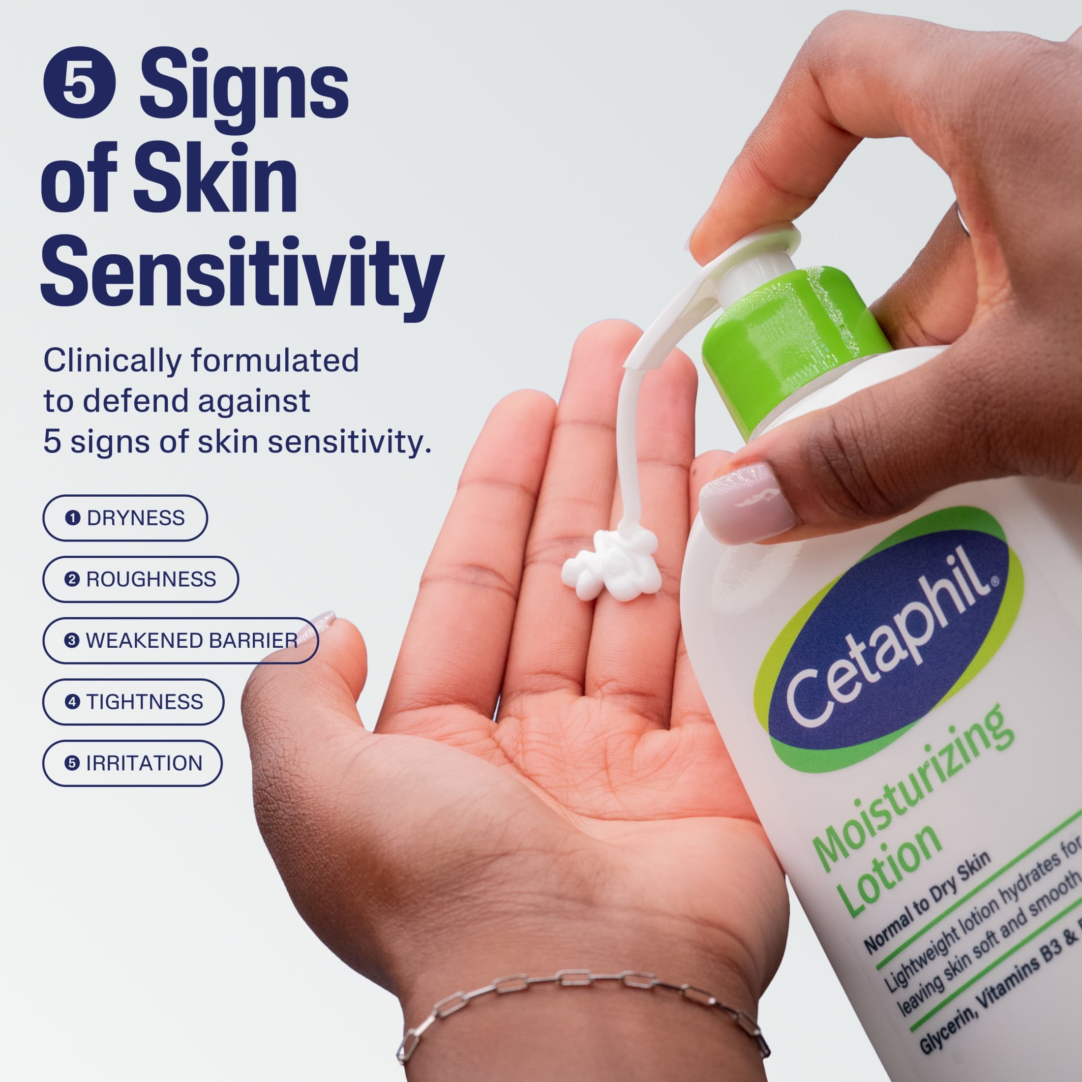 Cetaphil Moisturizing Lotion for Normal to Dry Skin, Hydrating Fragrance Free, 3.4 fl oz