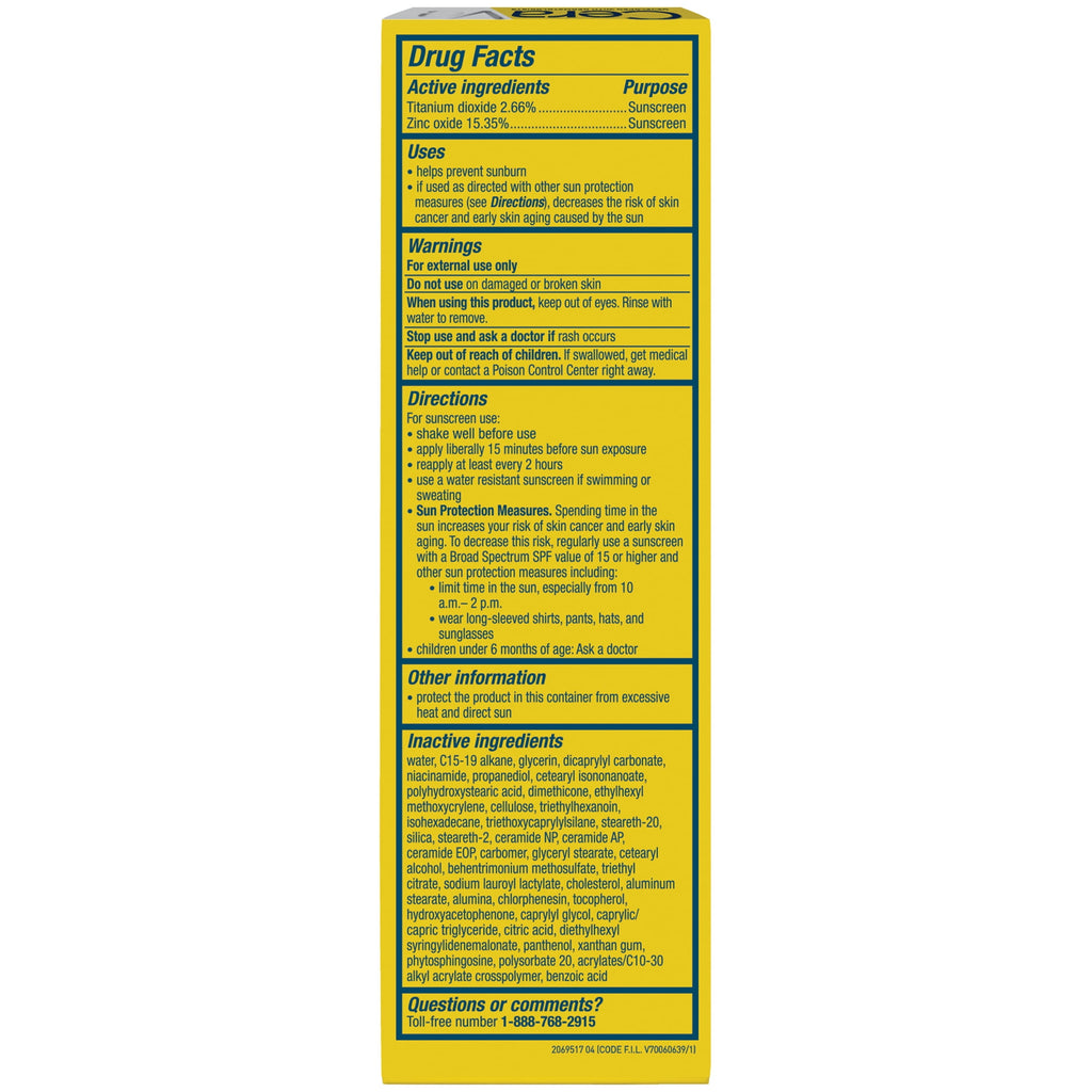 CeraVe Invisible Mineral Sunscreen SPF 50 Face Lotion 1.62 oz