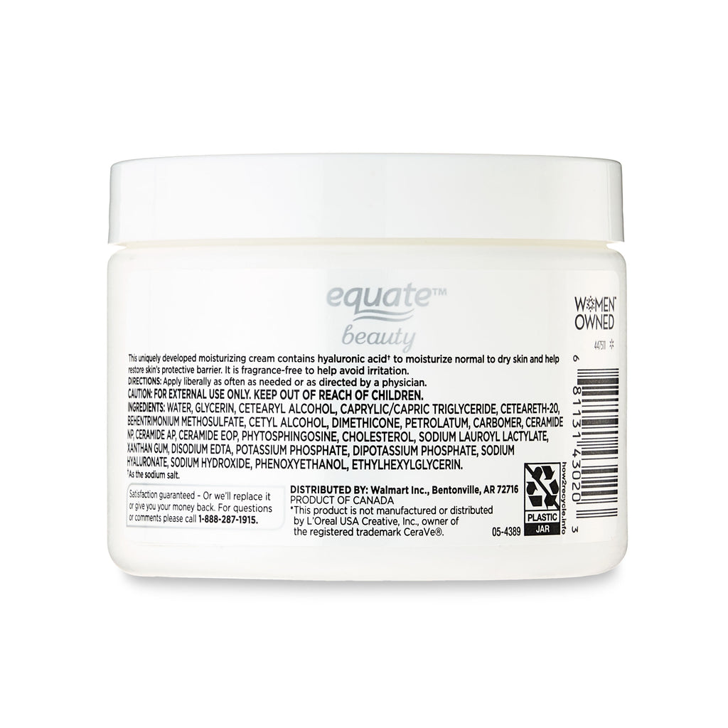 Equate Beauty Hand and Body Moisturizing Cream with Hyaluronic Acid, 12 oz