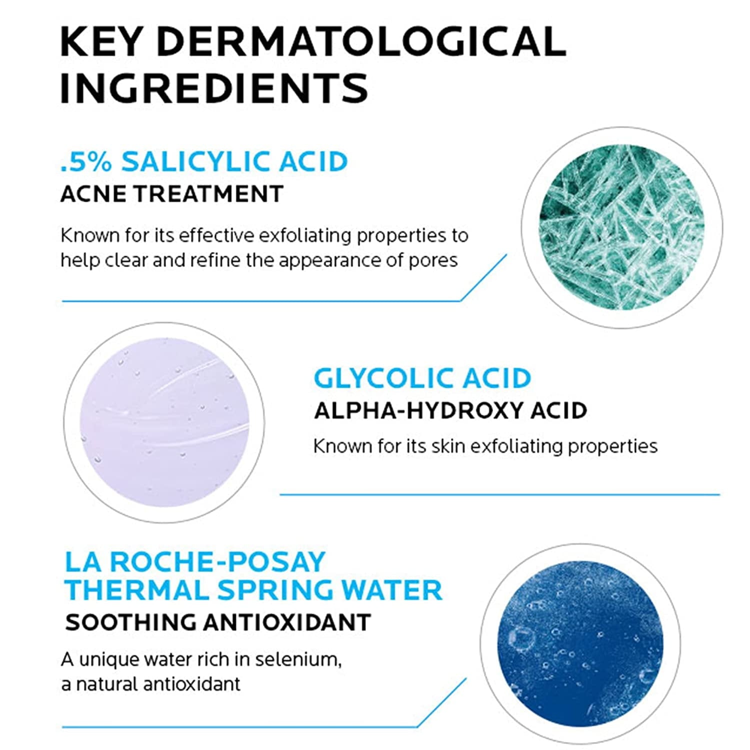 La Roche-Posay Effaclar Clarifying Solution Acne Toner with Salycilic Acid for Oily Skin, 6.76 fl oz