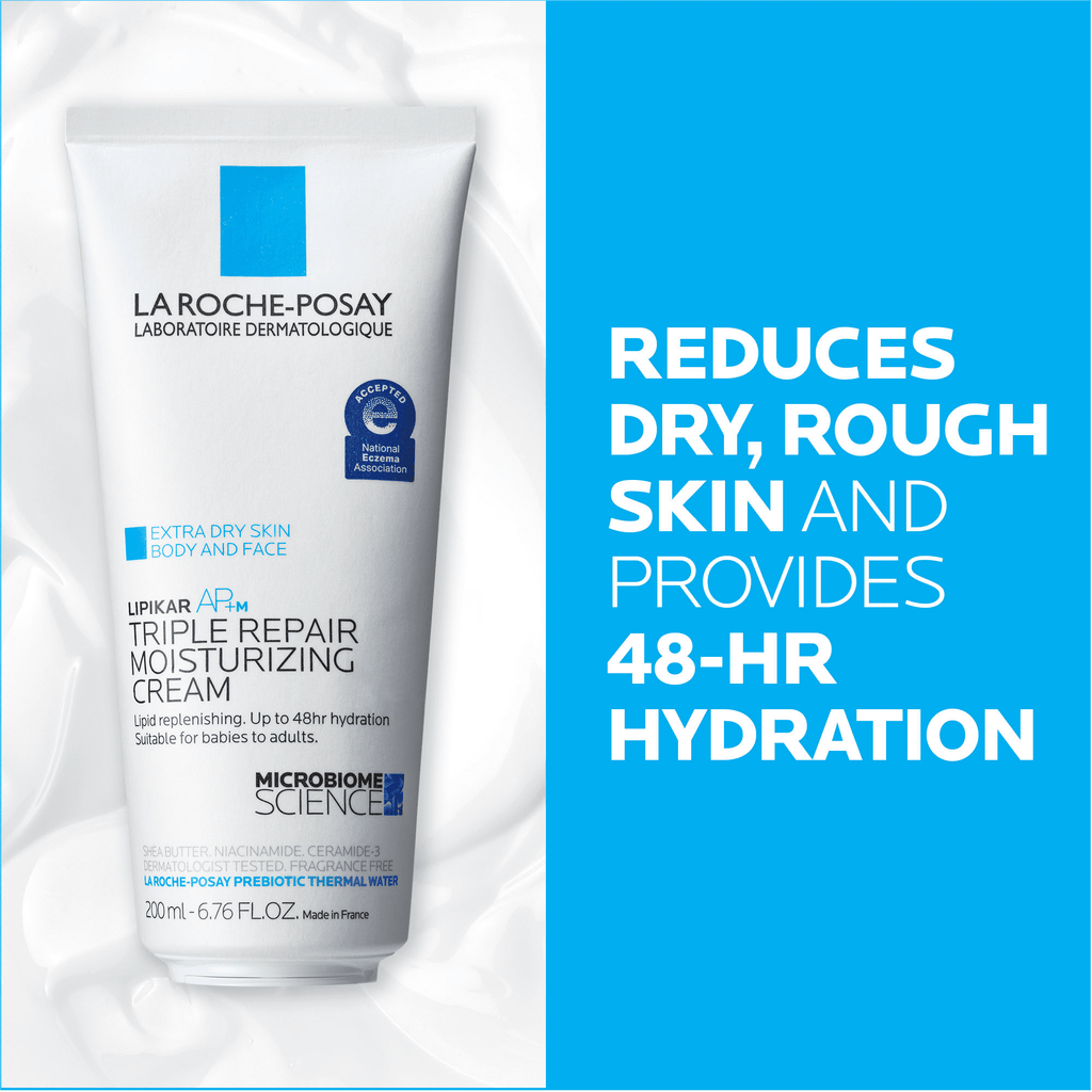 La Roche-Posay Lipikar AP+Max Triple Repair Moisturizing Cream, Body Cream for Dry Skin, 6.76 fl oz