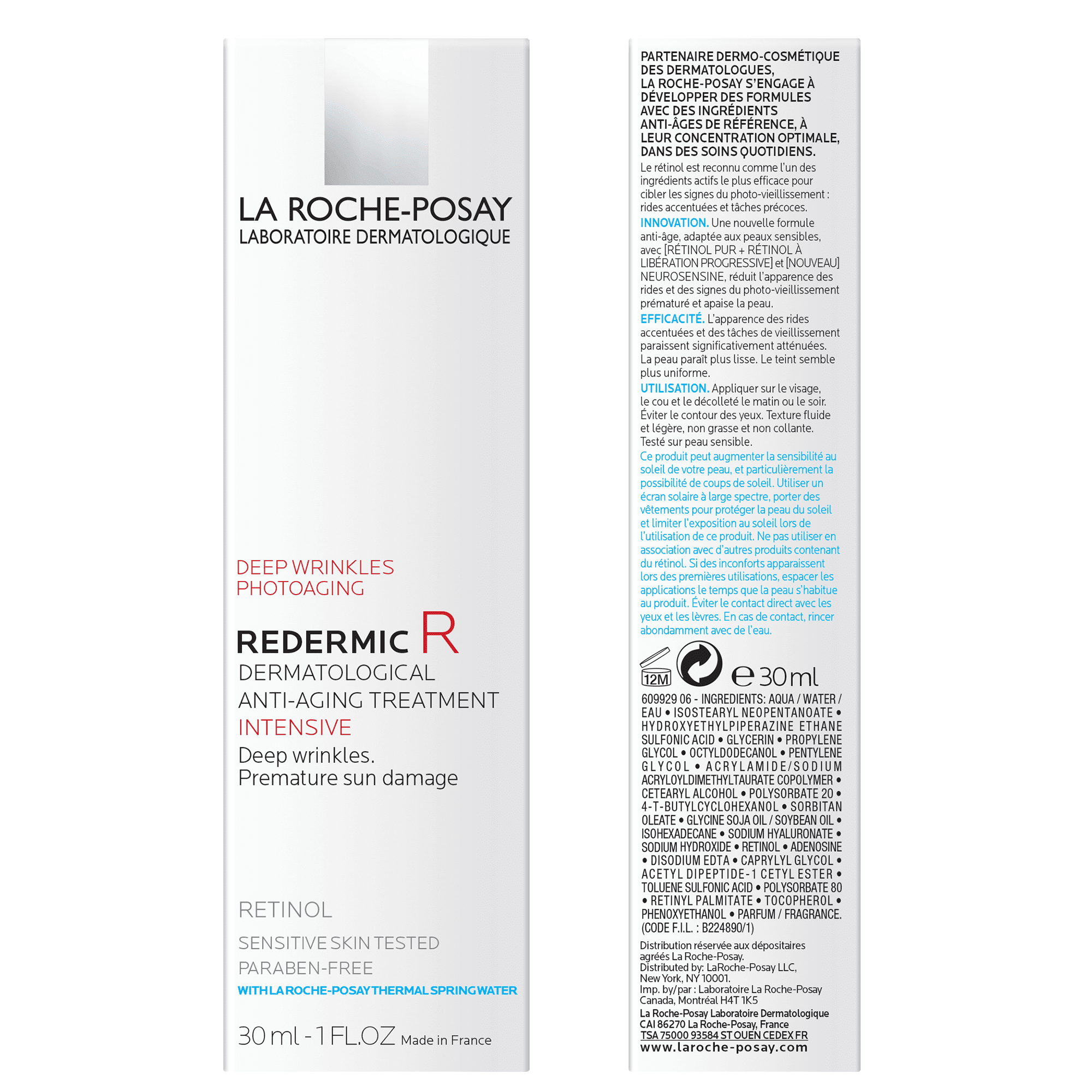 La Roche-Posay Redermic R Anti Aging Retinol Cream, 1.0 fl oz