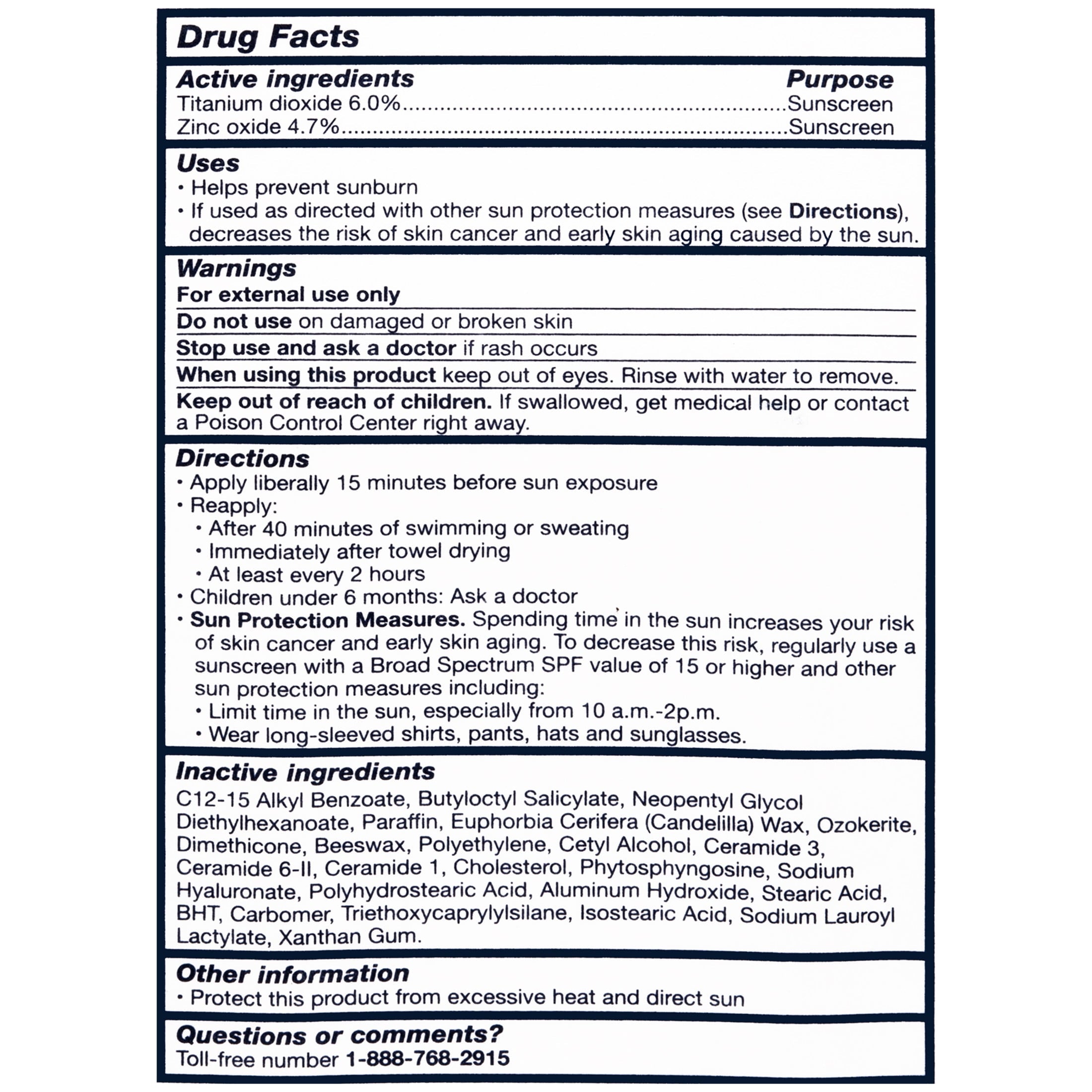 CeraVe Sunscreen Stick SPF 50, 0.47 Ounce, Mineral Sunscreen for Kids & Adults