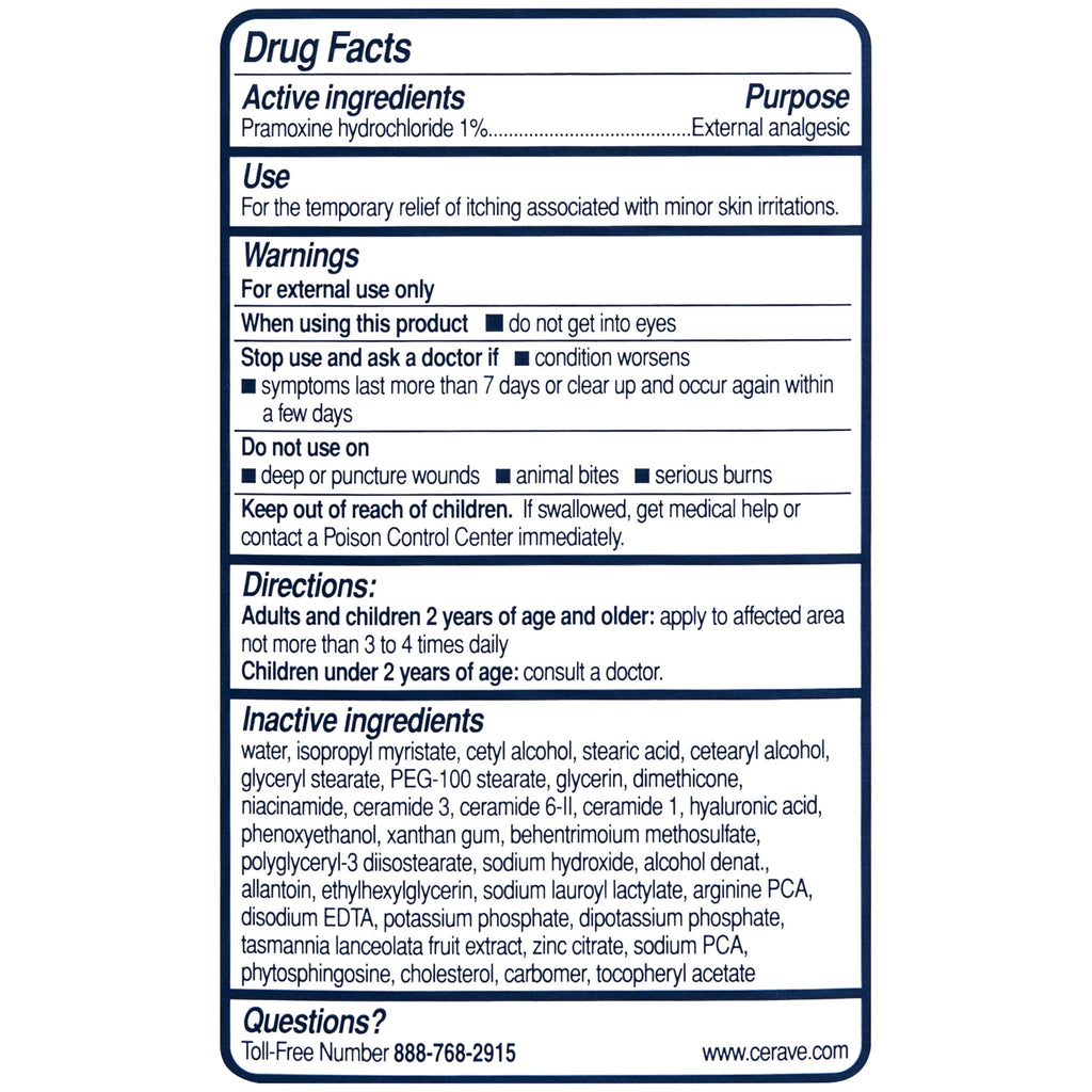 CeraVe Itch Relief Moisturizing Body Lotion, Steroid-Free Treatment for Dry & Itchy Skin 8 fl oz
