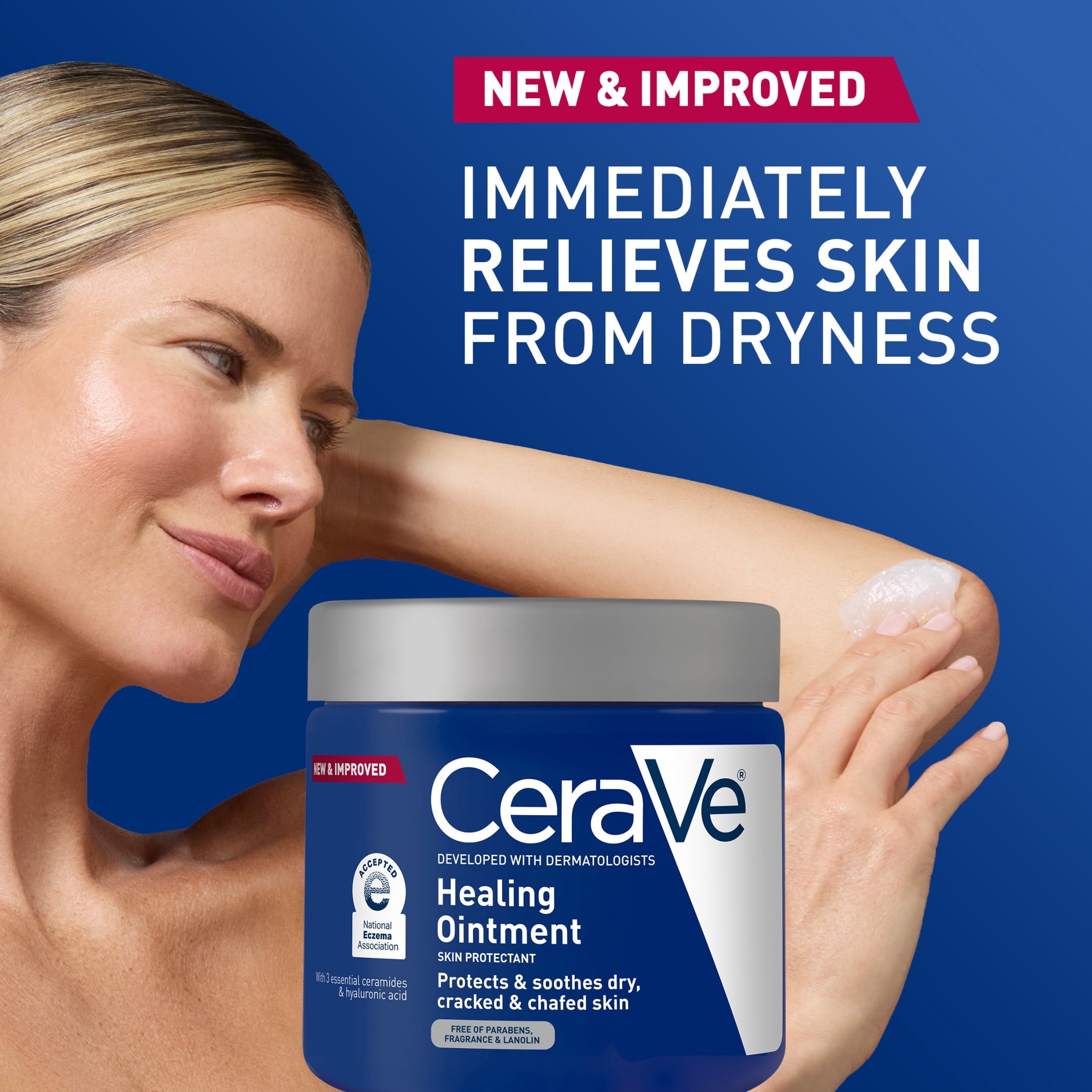 (2 pack) CeraVe Healing Ointment for Face & Body, Protects and Soothes Dry, Cracked, & Chafed Skin 12 oz