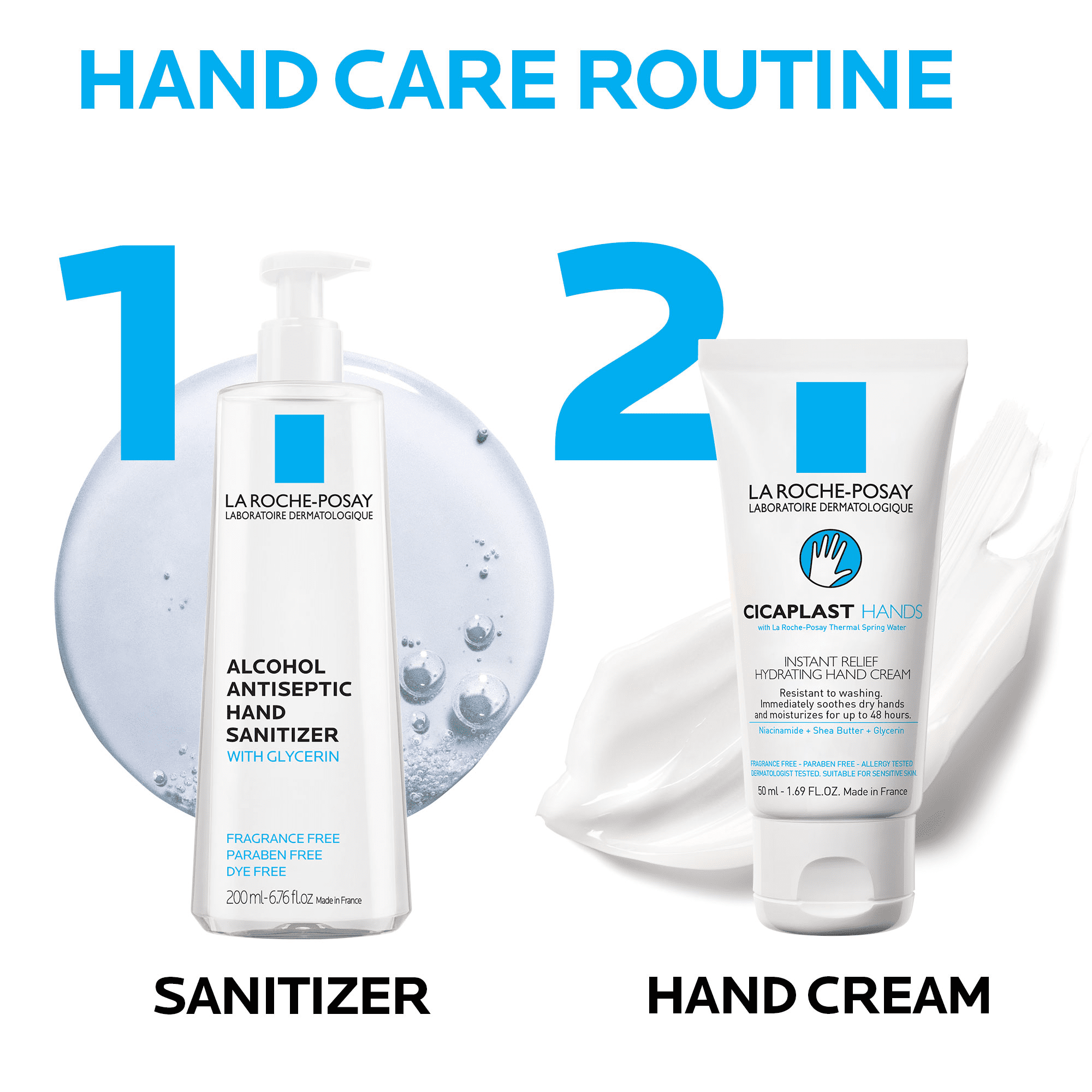 La Roche-Posay Cicaplast Hand Cream for Dry Hands, 1.69 fl oz