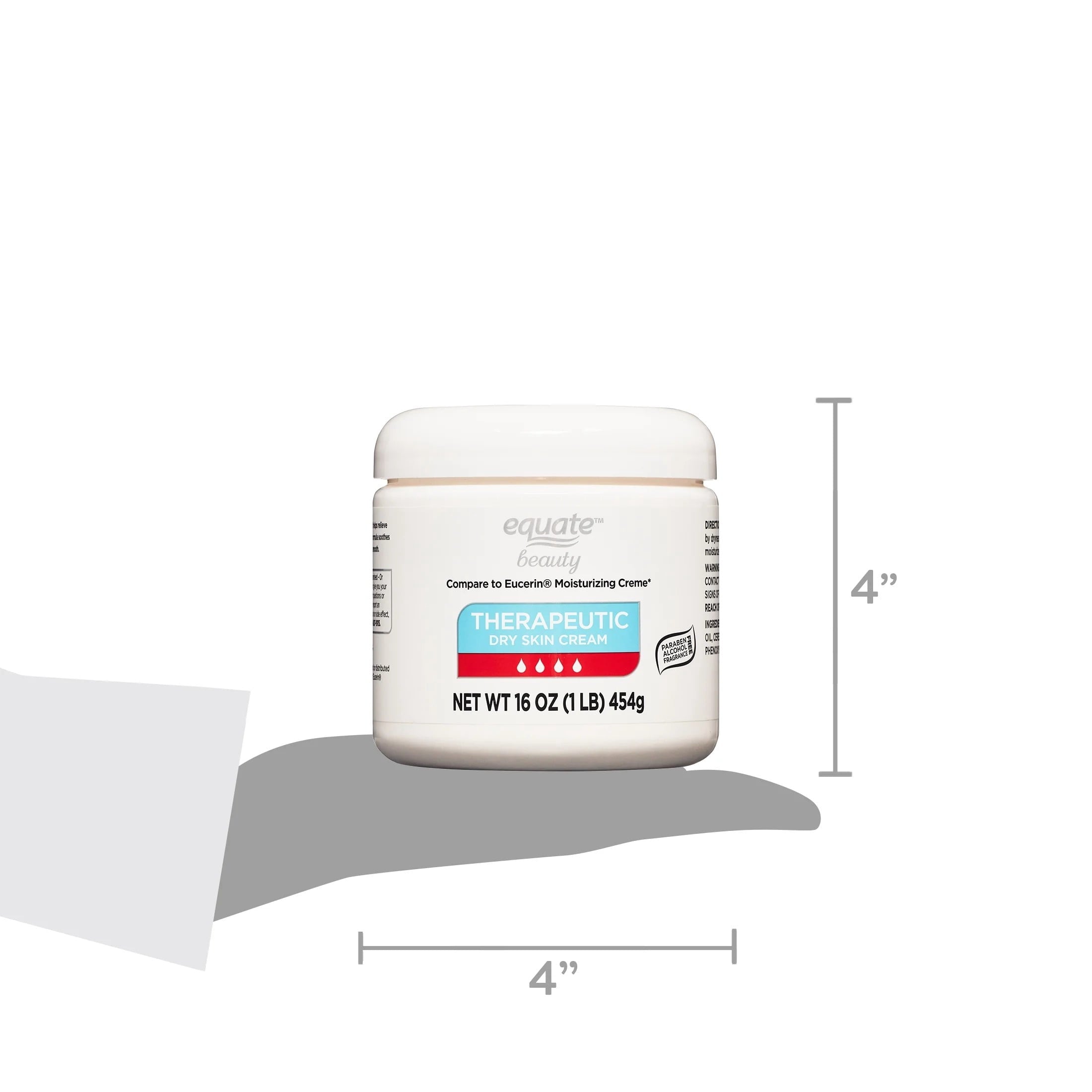 Equate Therapeutic Dry Skin Cream, 16 oz