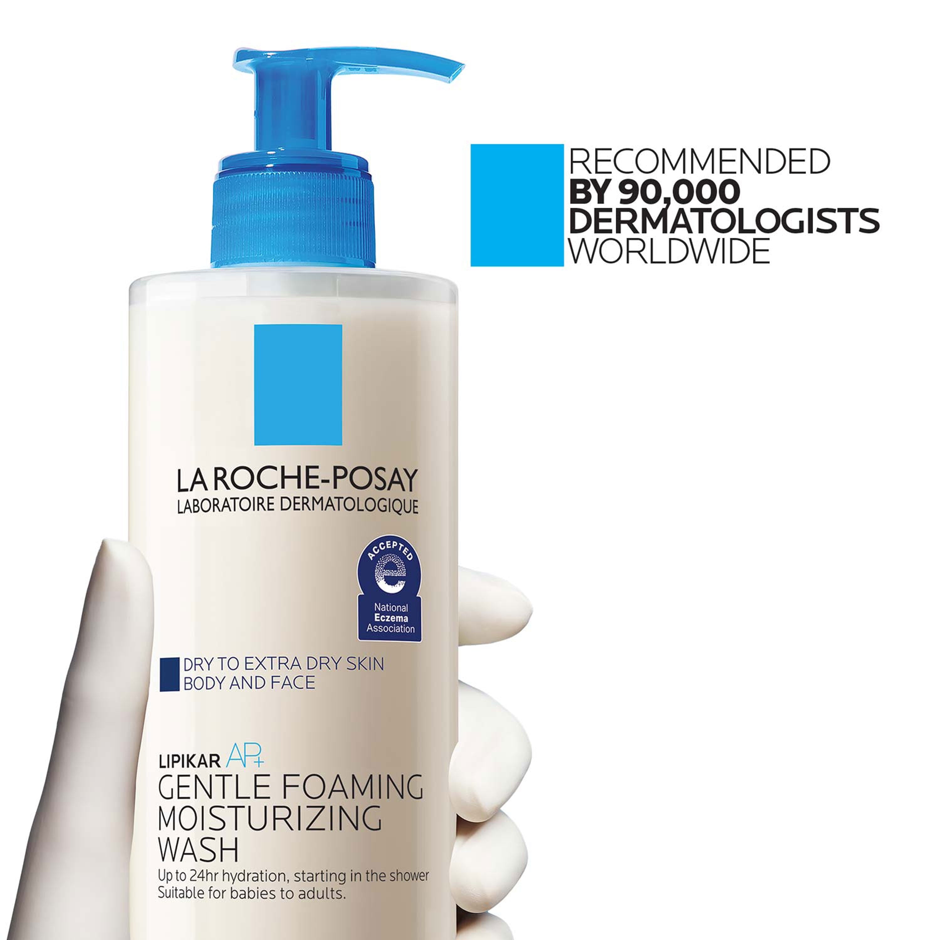 La Roche-Posay Lipikar AP+ Moisturizing Body & Face Wash, 3.38 fl oz