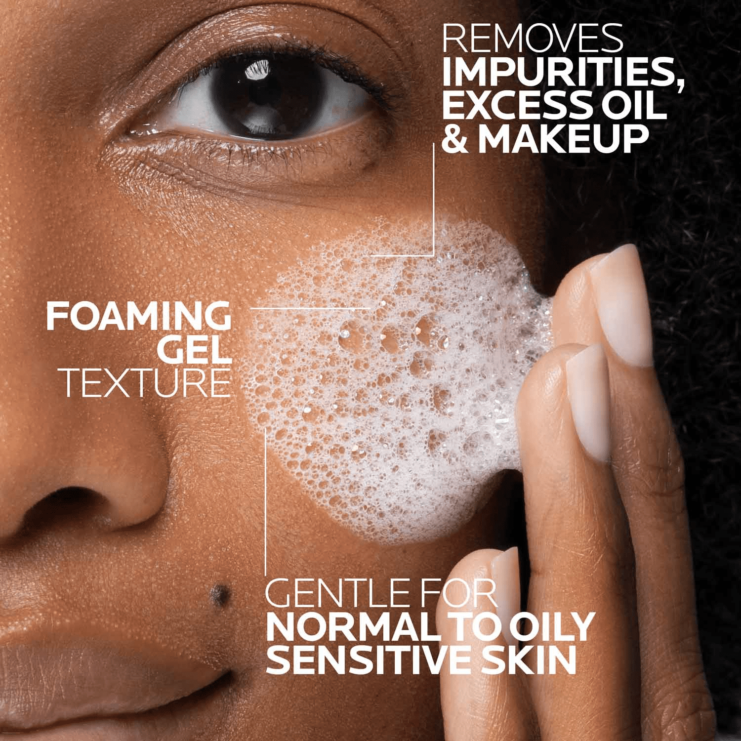 La Roche-Posay Toleriane Purifying Foaming Face Wash for Oily and Normal Skin, Oil-Free Facial Cleanser, 6.76 fl oz
