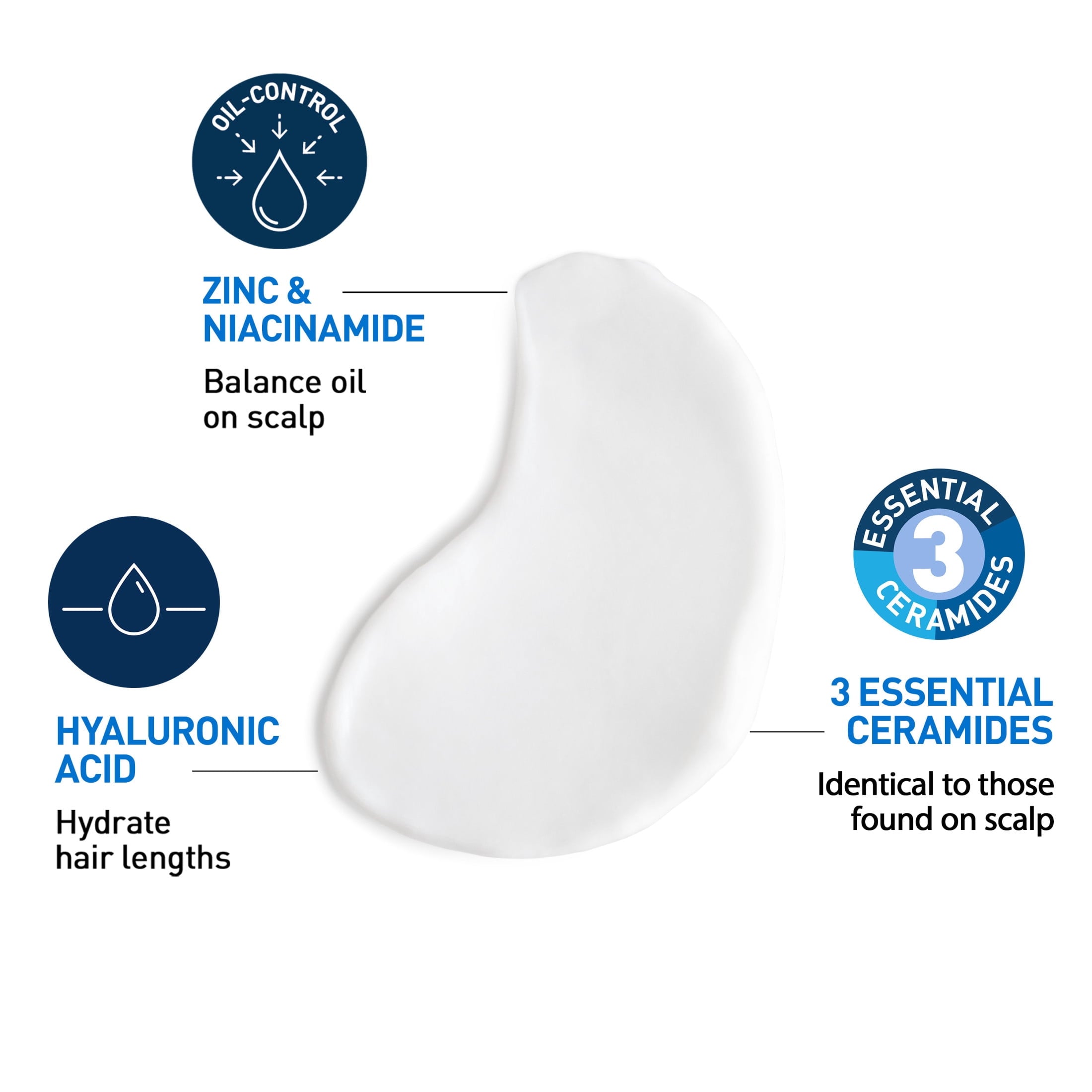 CeraVe Oil Control Balancing Conditioner for Normal to Oily Scalp & Hair, 9 fl oz
