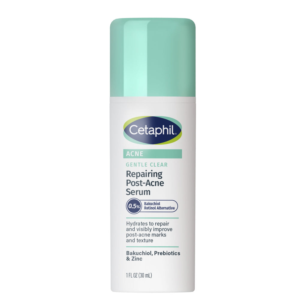 Cetaphil Gentle Clear Repairing Post-Acne Serum, Retinol Alternative, Oil Free Serum, Acne-Prone Skin, 1 fl oz