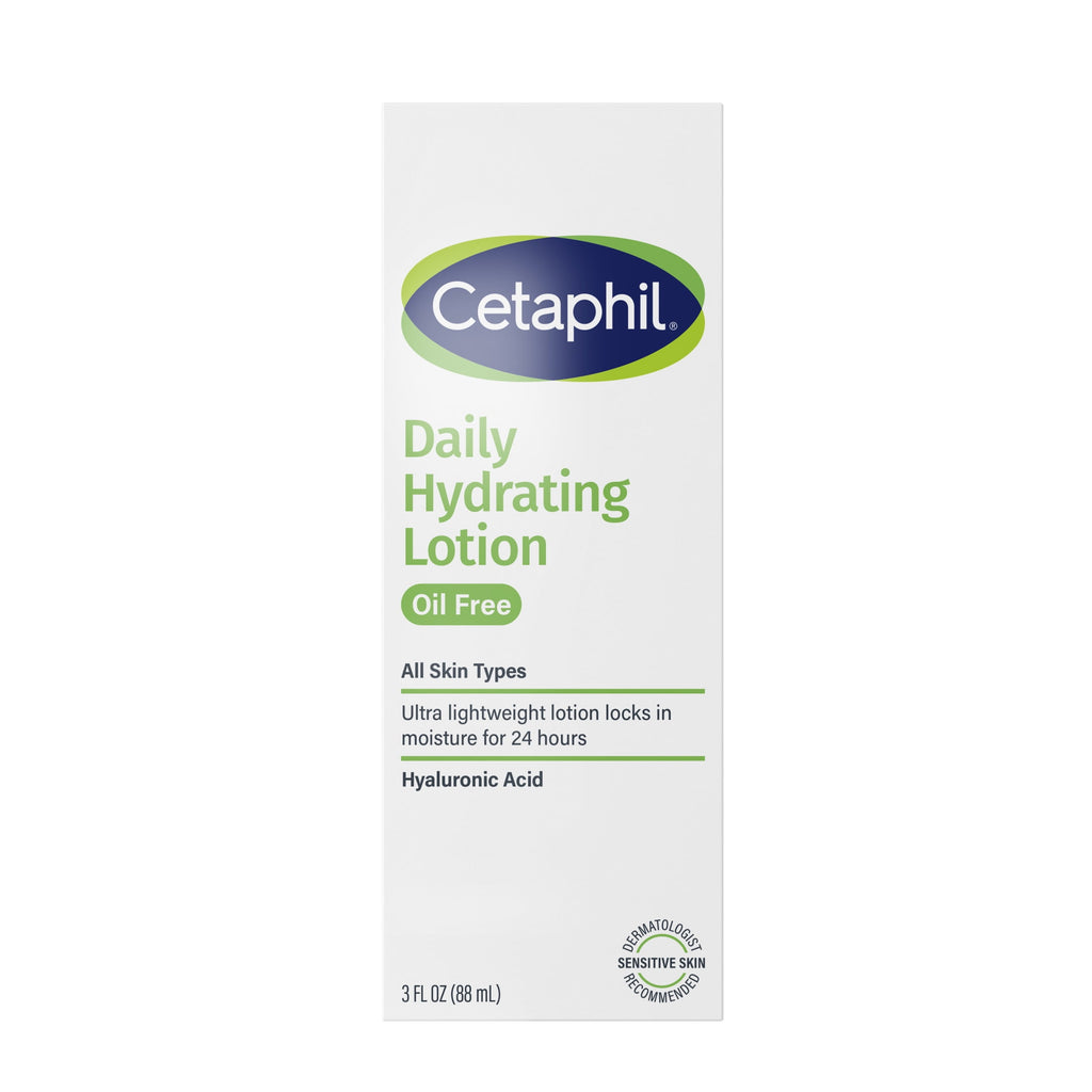 Cetaphil Daily Oil Free Hydrating Body Lotion with Hyaluronic Acid, 3 fl oz